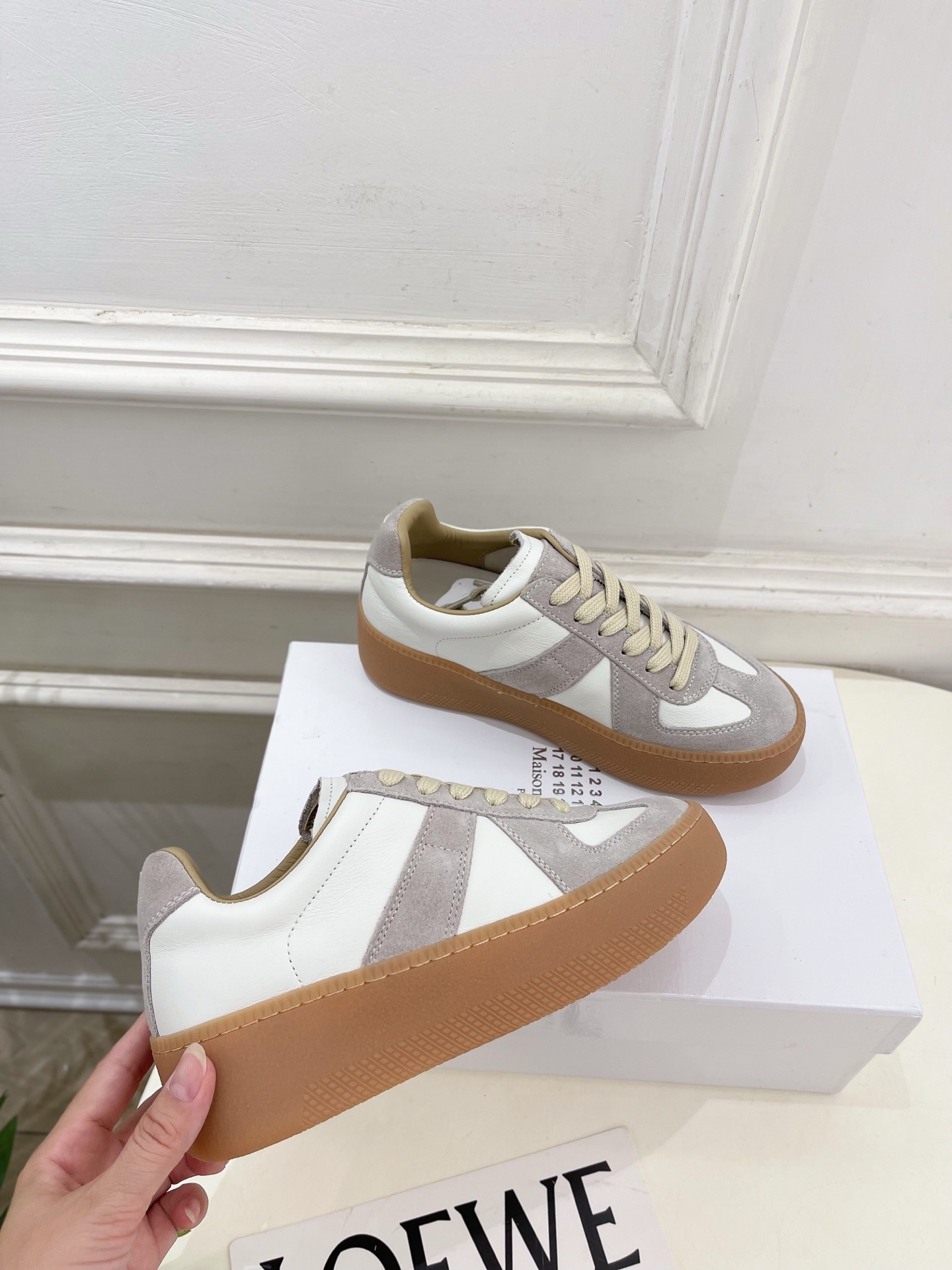Maison Margiela· 马吉拉 2025ss 秋冬新品 厚底系带德训鞋休闲鞋—————————