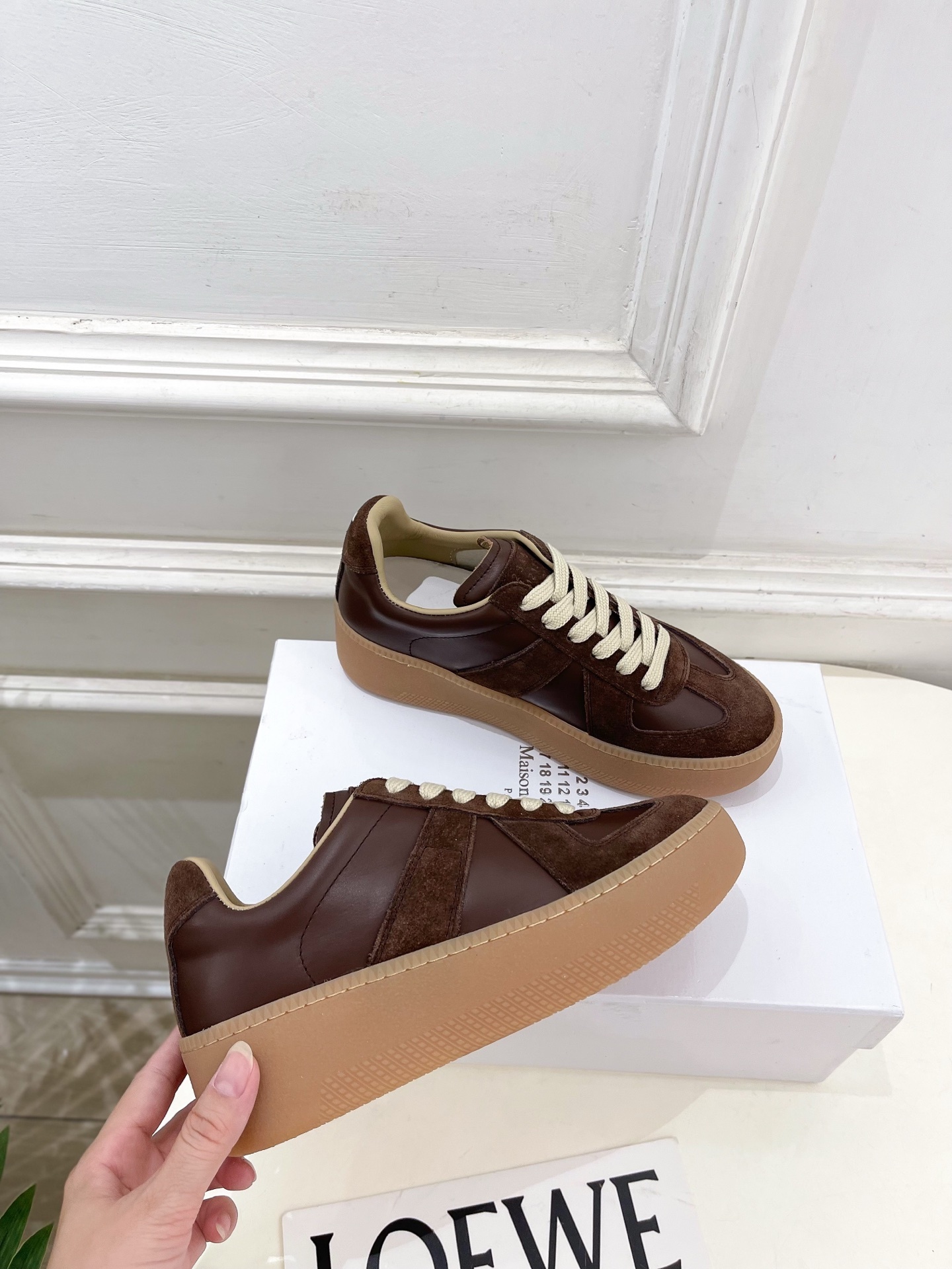 Maison Margiela· 马吉拉 2025ss 秋冬新品 厚底系带德训鞋休闲鞋—————————