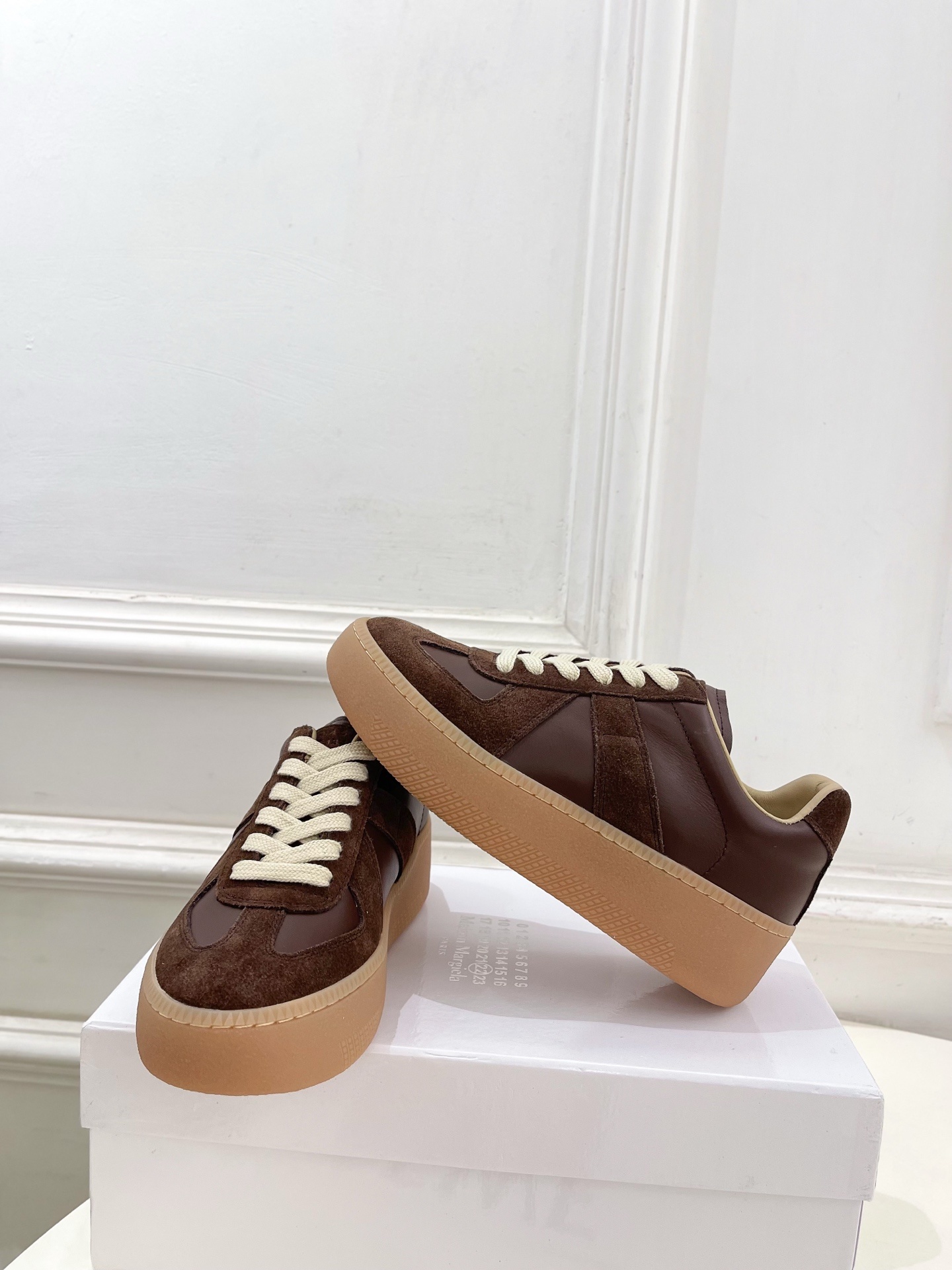 Maison Margiela· 马吉拉 2025ss 秋冬新品 厚底系带德训鞋休闲鞋—————————
