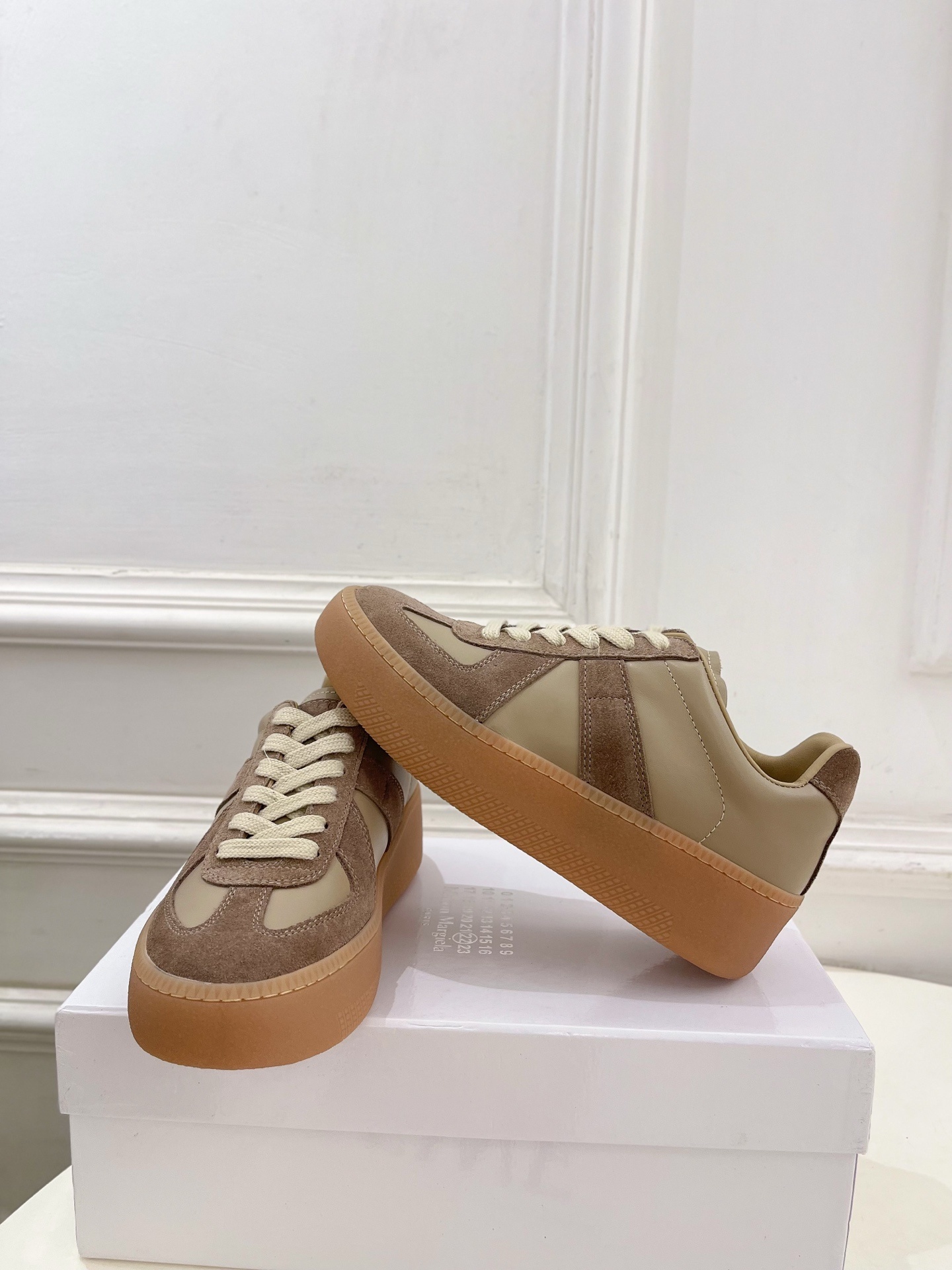 Maison Margiela· 马吉拉 2025ss 秋冬新品 厚底系带德训鞋休闲鞋—————————