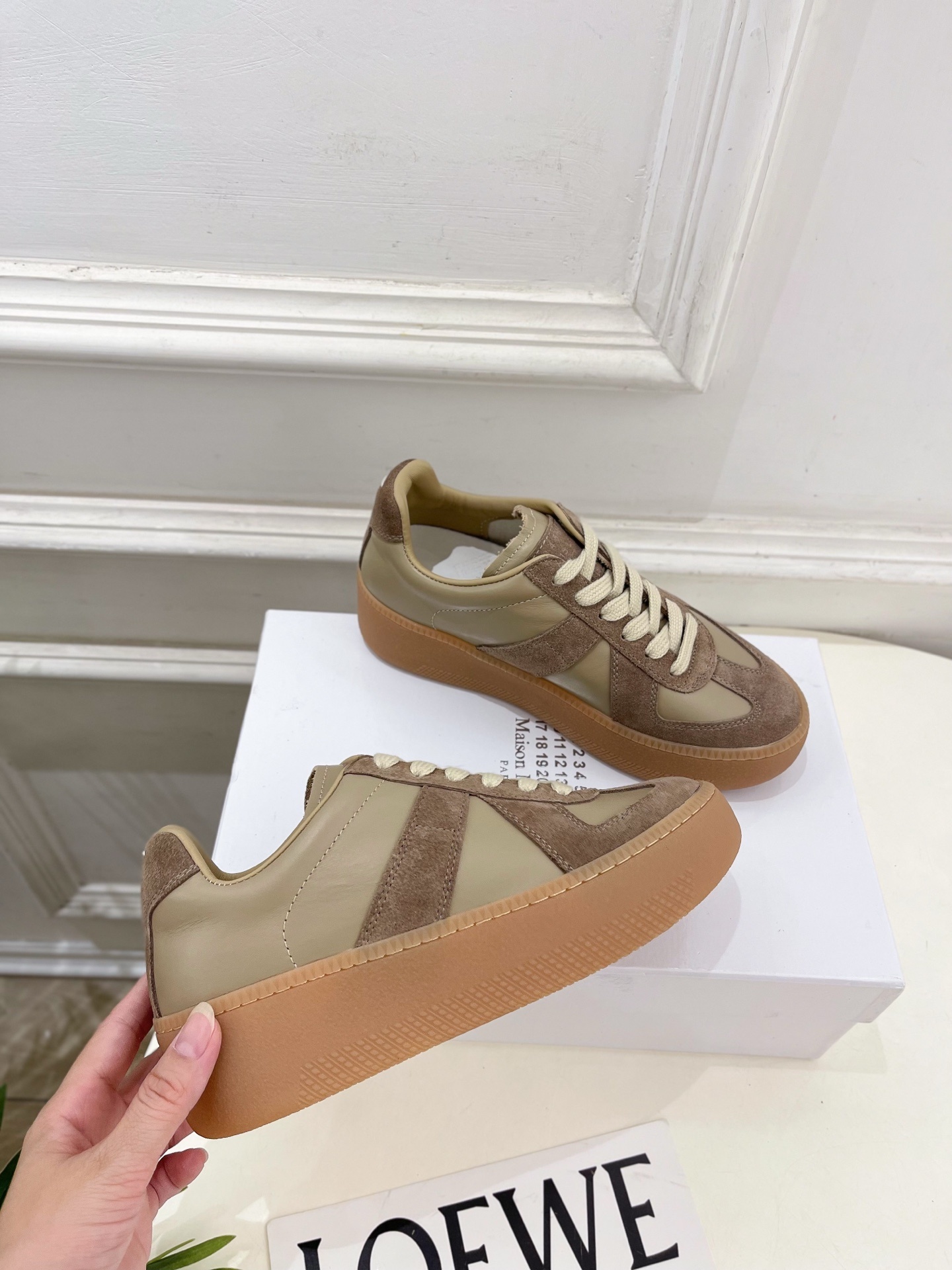Maison Margiela· 马吉拉 2025ss 秋冬新品 厚底系带德训鞋休闲鞋—————————