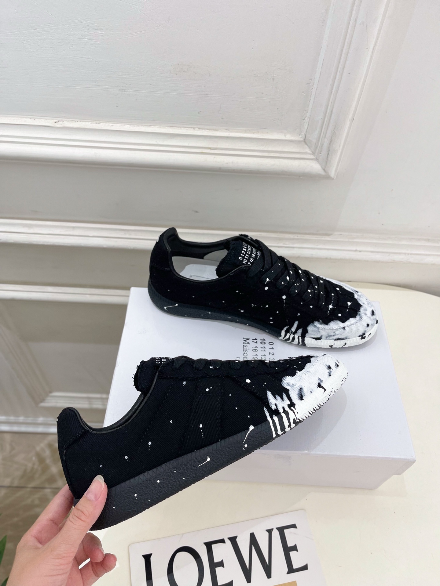 Maison Margiela· 马吉拉 2025ss 秋冬新品 涂鸦帆布德训鞋 休闲鞋————————