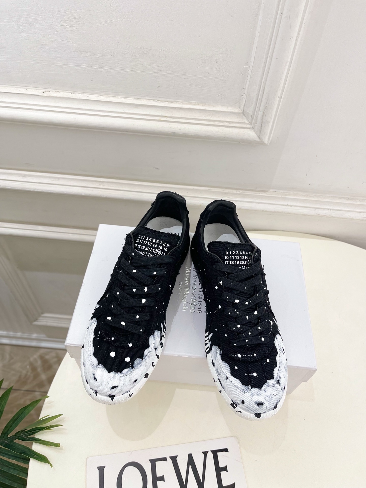 Maison Margiela· 马吉拉 2025ss 秋冬新品 涂鸦帆布德训鞋 休闲鞋————————