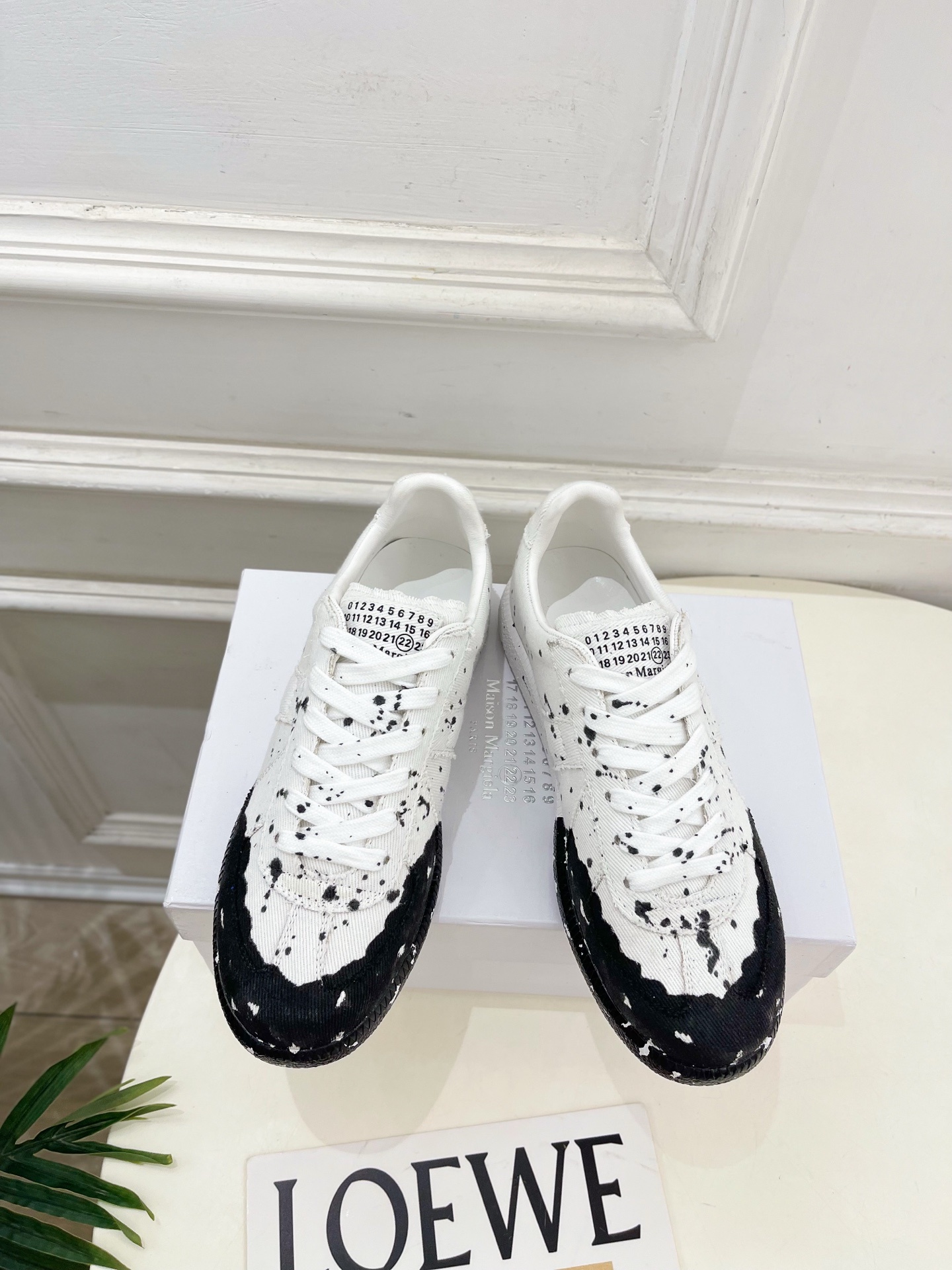 Maison Margiela· 马吉拉 2025ss 秋冬新品 涂鸦帆布德训鞋 休闲鞋————————