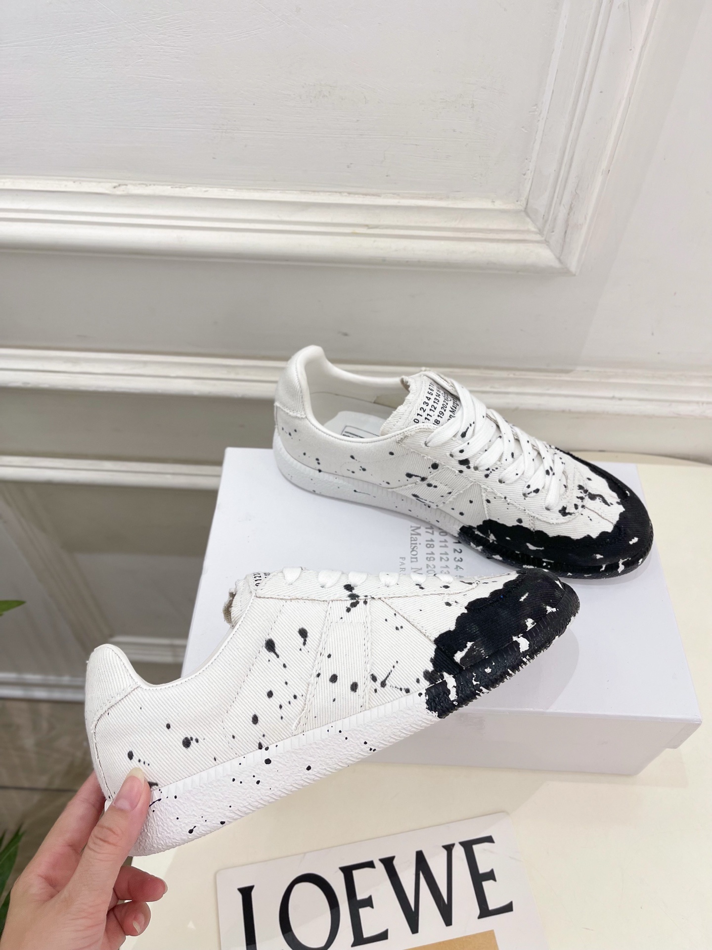 Maison Margiela· 马吉拉 2025ss 秋冬新品 涂鸦帆布德训鞋 休闲鞋————————