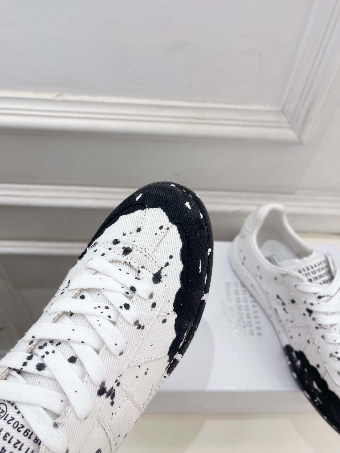 Maison Margiela· 马吉拉 2025ss 秋冬新品 涂鸦帆布德训鞋 休闲鞋————————