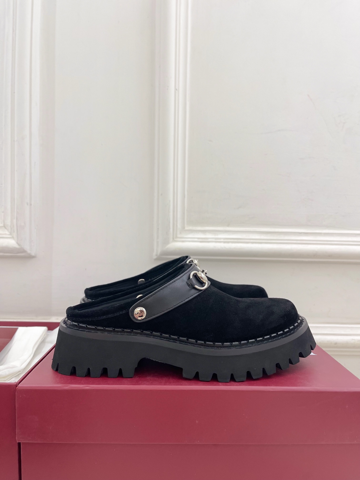 Gucci | 古驰 25𝐬𝐬 ⭐️2025G家秋冬新品经典马衔扣厚底穆勒鞋 半拖鞋 主打系列终于面世，