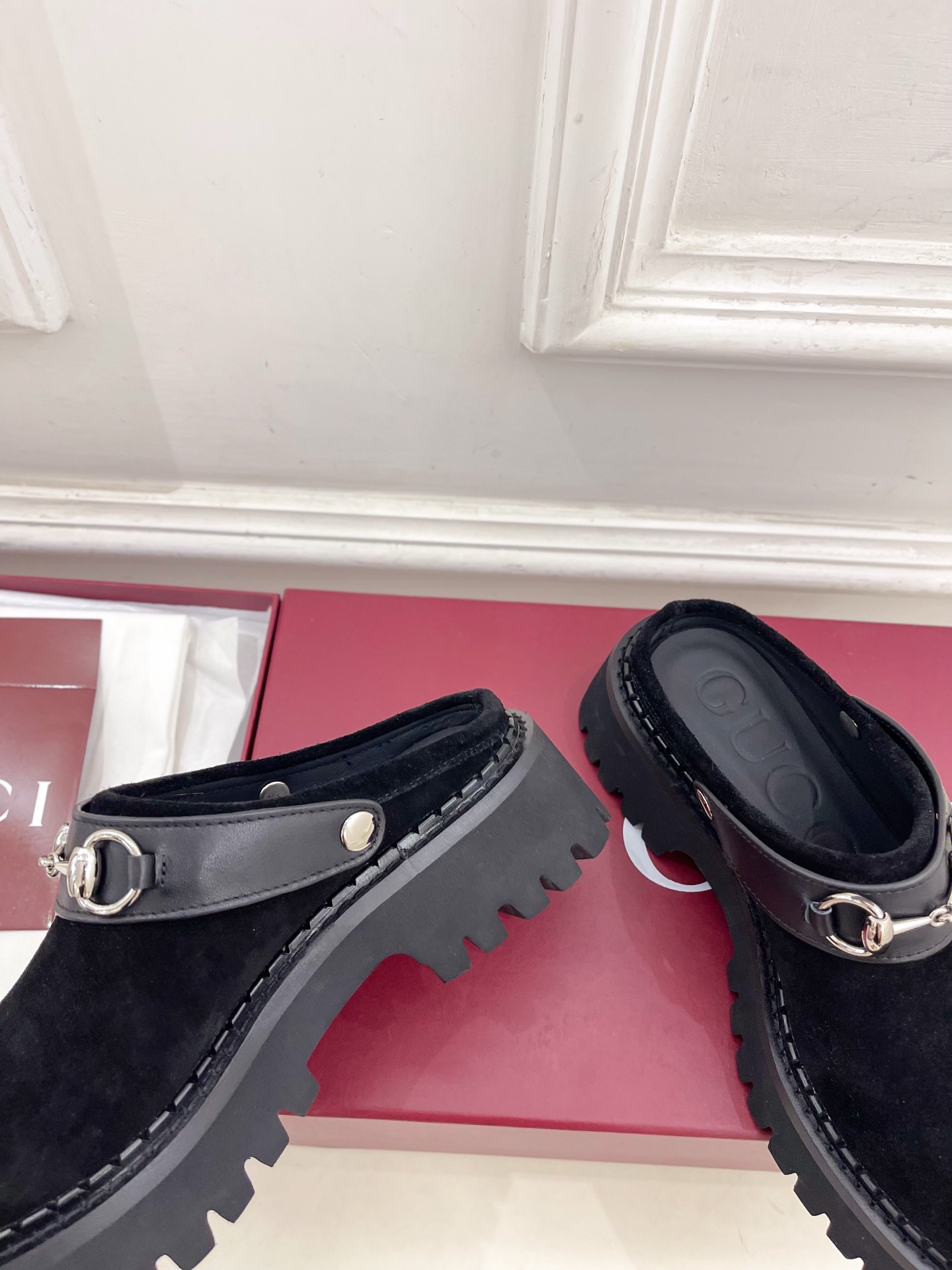 Gucci | 古驰 25𝐬𝐬 ⭐️2025G家秋冬新品经典马衔扣厚底穆勒鞋 半拖鞋 主打系列终于面世，