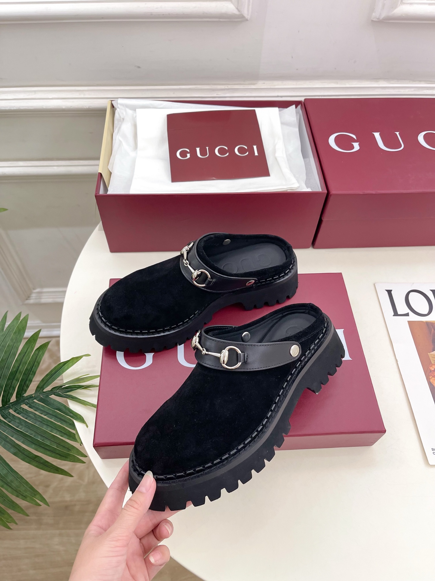 Gucci | 古驰 25𝐬𝐬 ⭐️2025G家秋冬新品经典马衔扣厚底穆勒鞋 半拖鞋 主打系列终于面世，