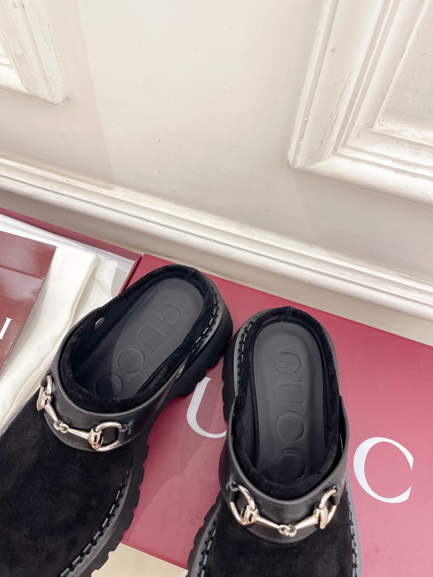 Gucci | 古驰 25𝐬𝐬 ⭐️2025G家秋冬新品经典马衔扣厚底穆勒鞋 半拖鞋 主打系列终于面世，