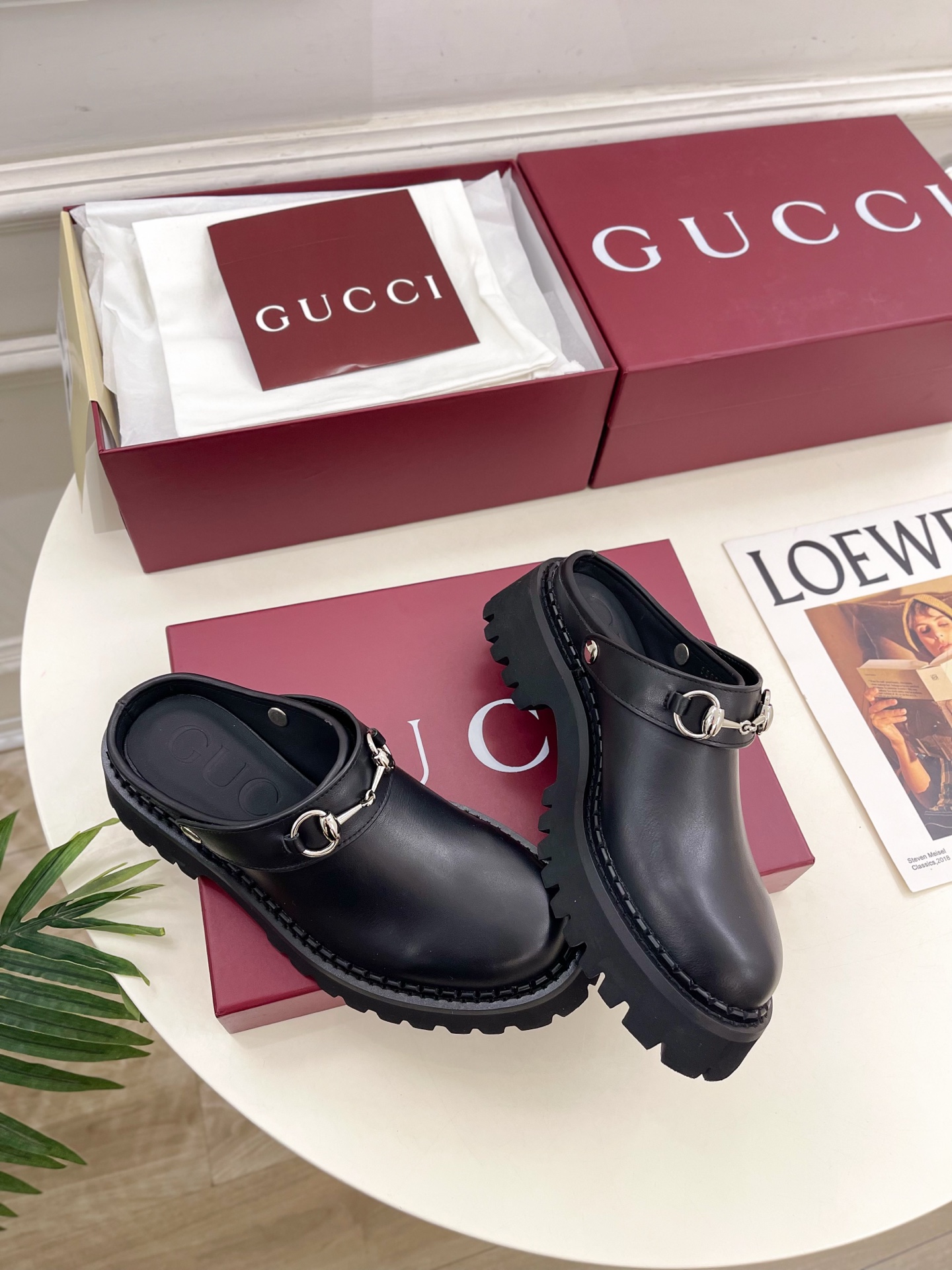Gucci | 古驰 25𝐬𝐬 ⭐️2025G家秋冬新品经典马衔扣厚底穆勒鞋 半拖鞋 主打系列终于面世，