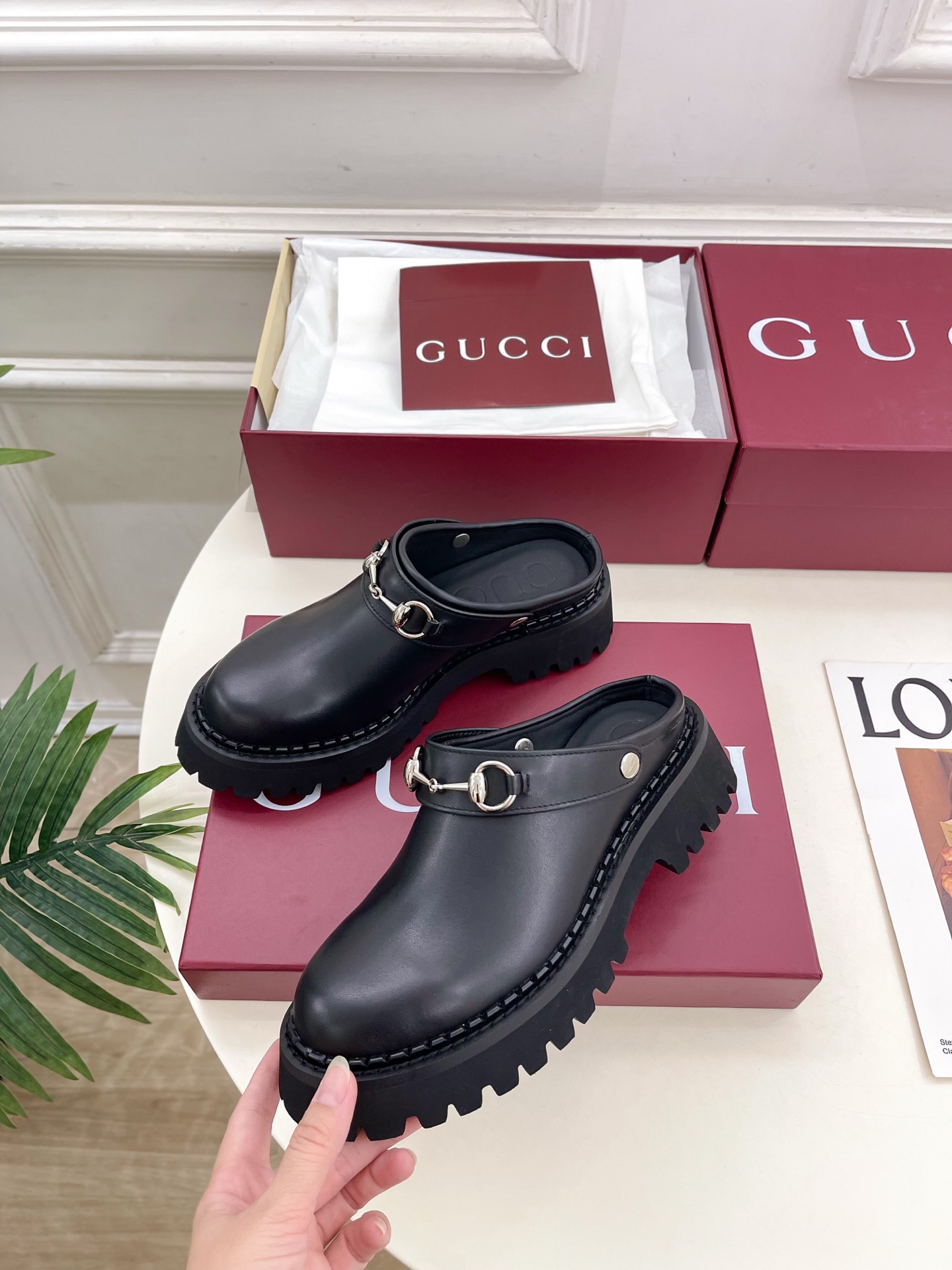 Gucci | 古驰 25𝐬𝐬 ⭐️2025G家秋冬新品经典马衔扣厚底穆勒鞋 半拖鞋 主打系列终于面世，