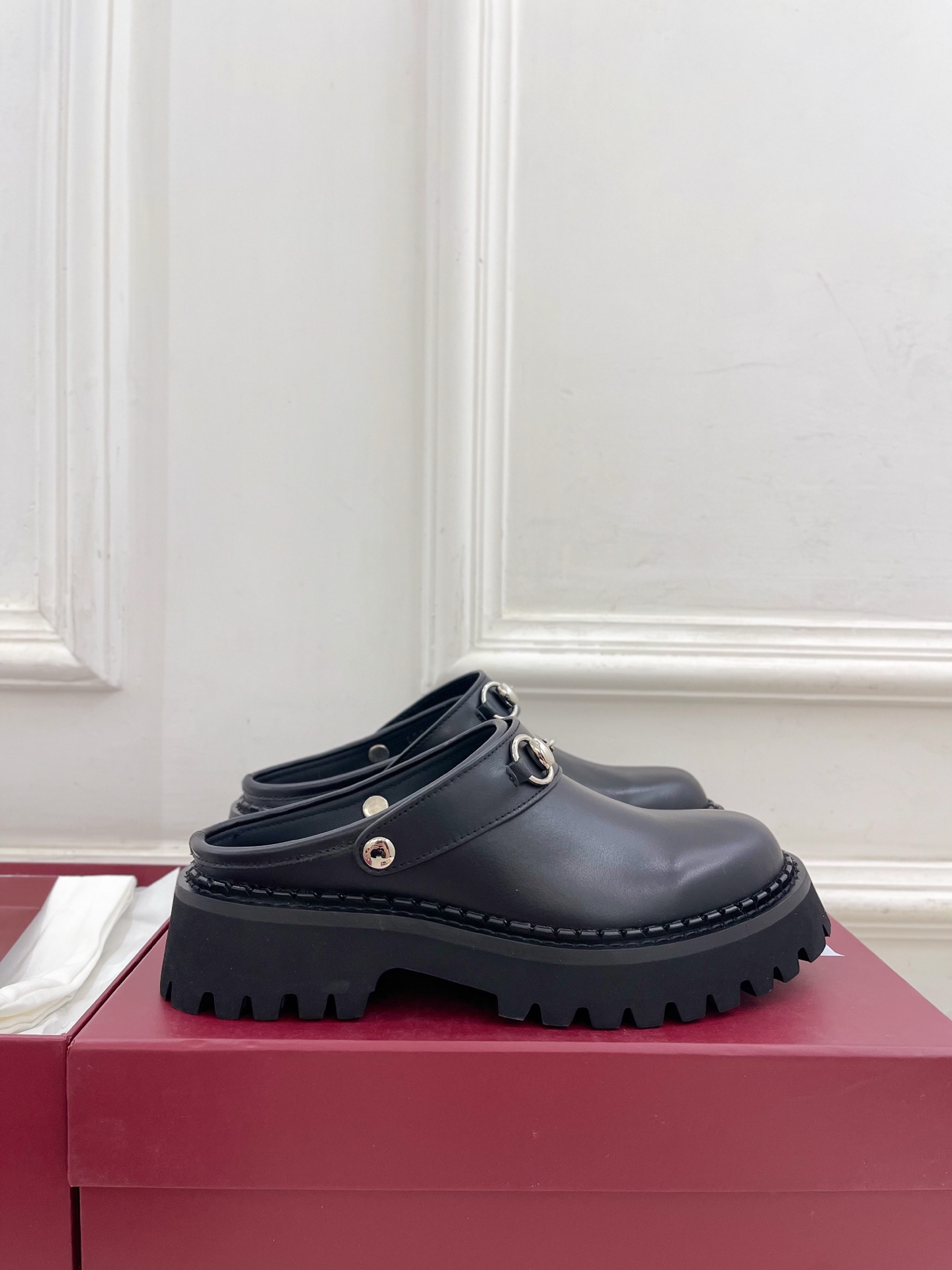 Gucci | 古驰 25𝐬𝐬 ⭐️2025G家秋冬新品经典马衔扣厚底穆勒鞋 半拖鞋 主打系列终于面世，