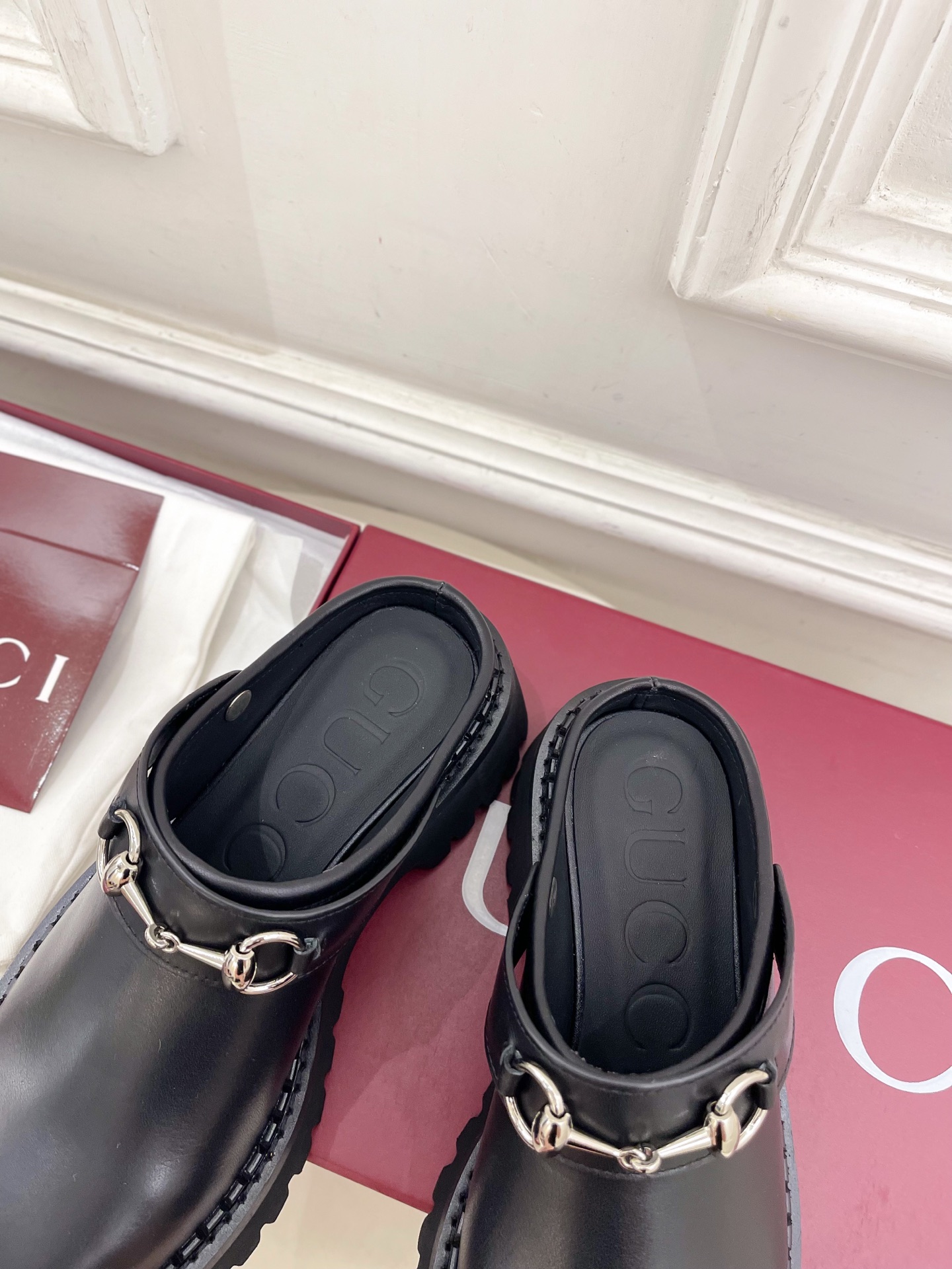 Gucci | 古驰 25𝐬𝐬 ⭐️2025G家秋冬新品经典马衔扣厚底穆勒鞋 半拖鞋 主打系列终于面世，