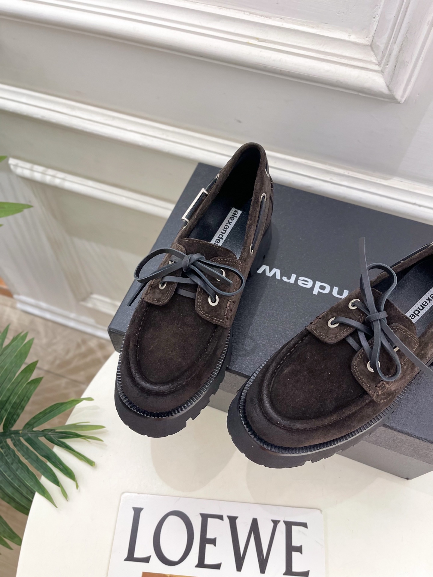 Alexander wang 亚力山•大王2025秋冬新品 大王松糕厚底乐福鞋————————————在