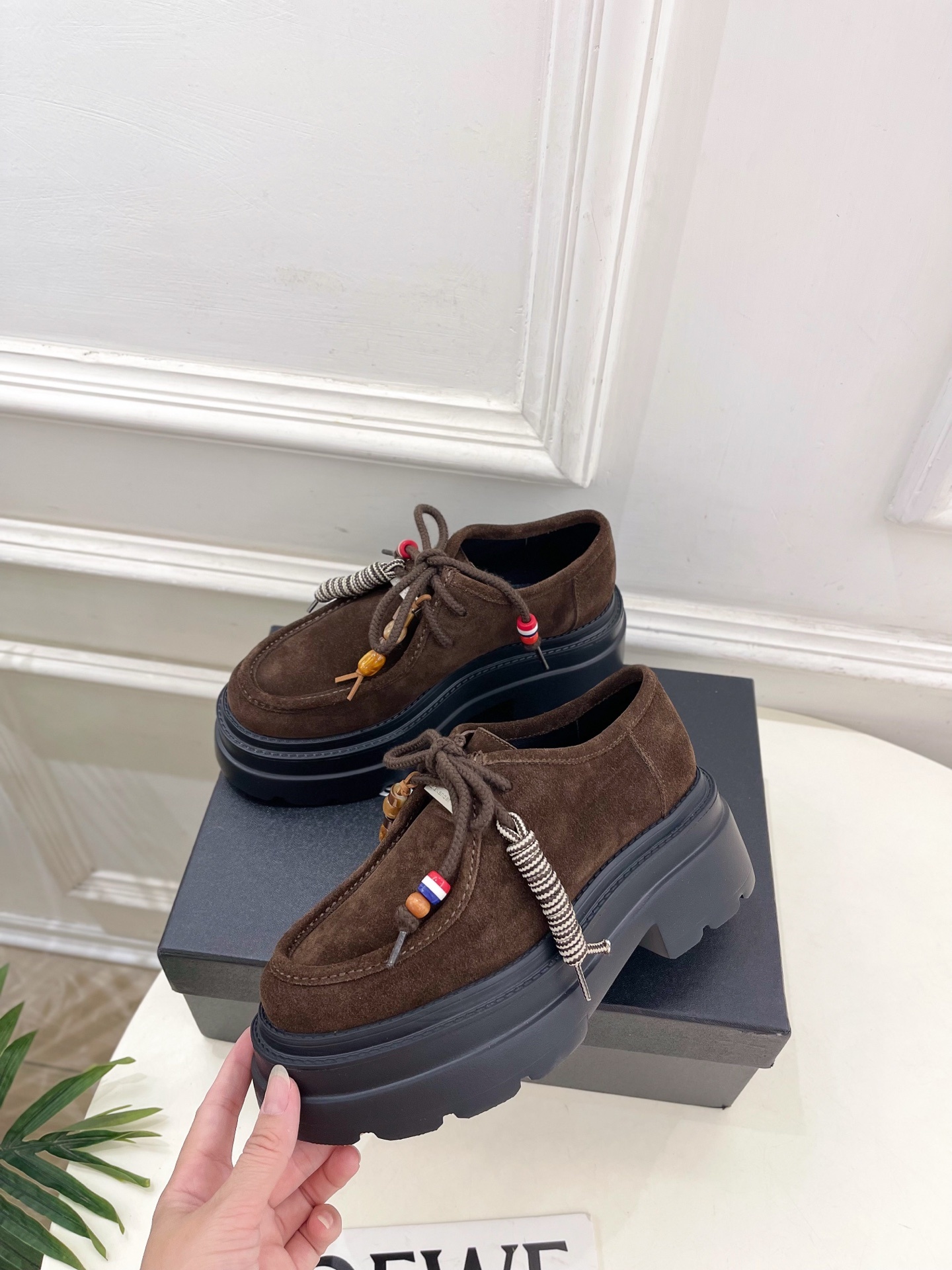 Alexander wang 亚力山•大王2025春夏新品 大王松糕厚底乐福鞋————————————在