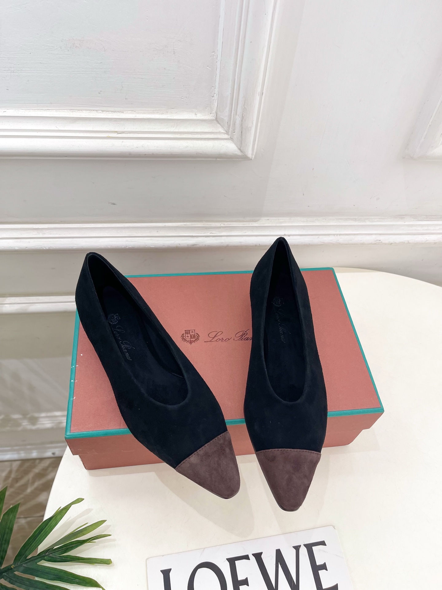 Loro Piana 乐悠翩雅 代购级别⚠️2025秋冬新品 Rebecca拼色平底芭蓄舞鞋 —————