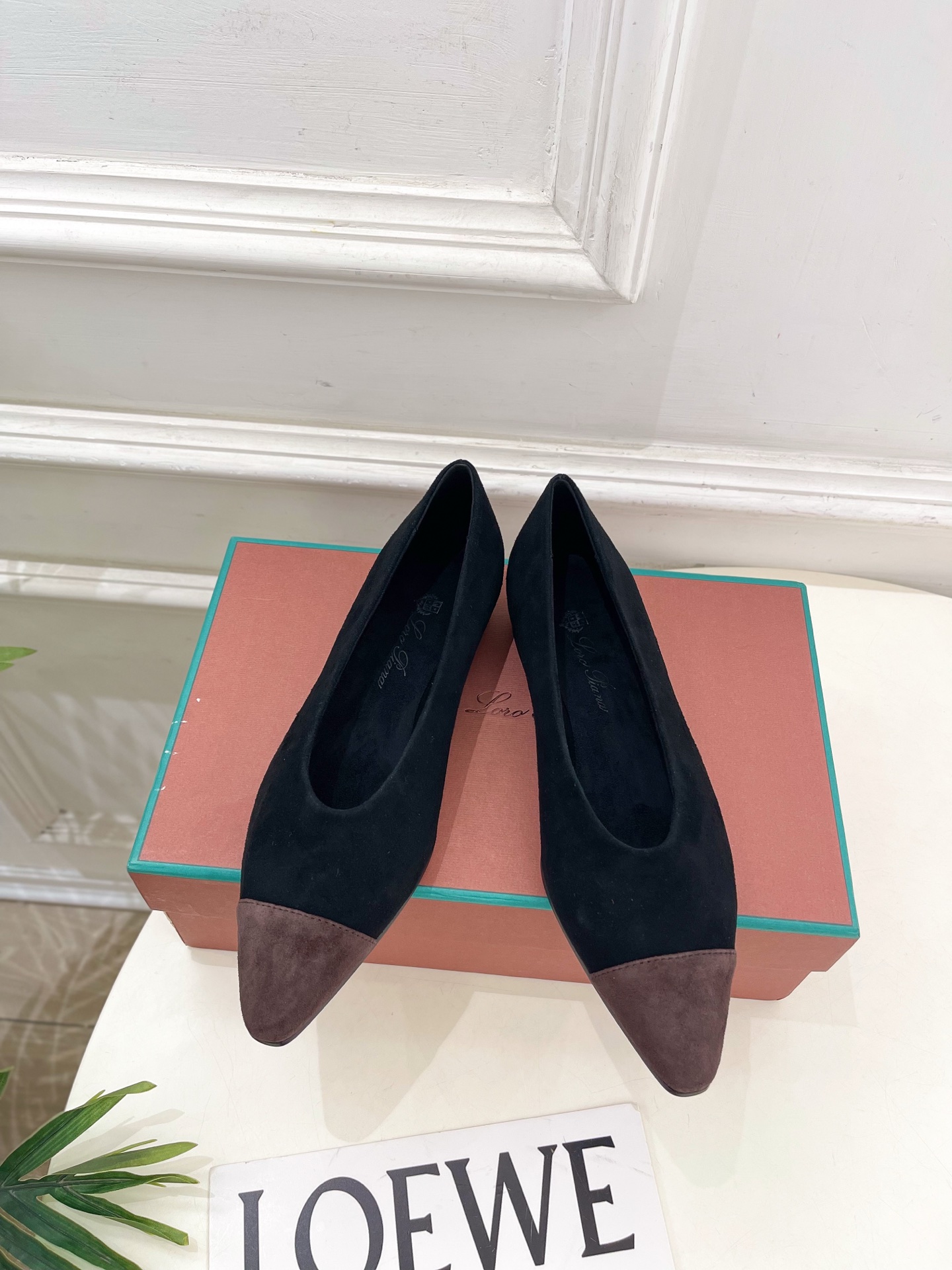 Loro Piana 乐悠翩雅 代购级别⚠️2025秋冬新品 Rebecca拼色平底芭蓄舞鞋 —————