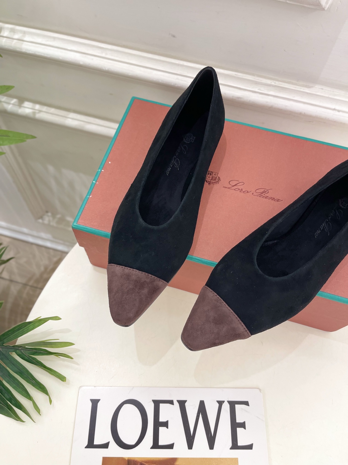 Loro Piana 乐悠翩雅 代购级别⚠️2025秋冬新品 Rebecca拼色平底芭蓄舞鞋 —————