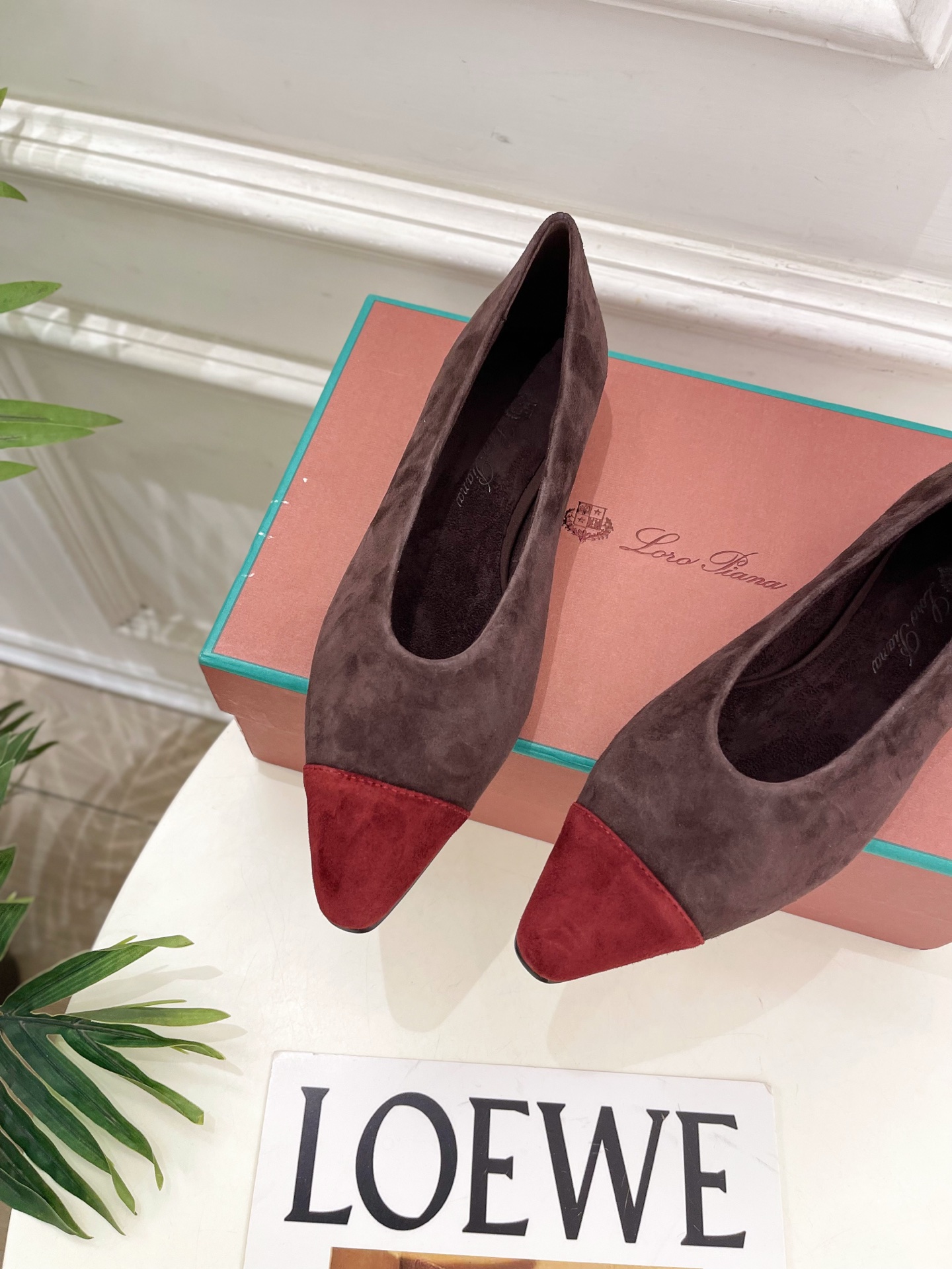 Loro Piana 乐悠翩雅 代购级别⚠️2025秋冬新品 Rebecca拼色平底芭蓄舞鞋 —————