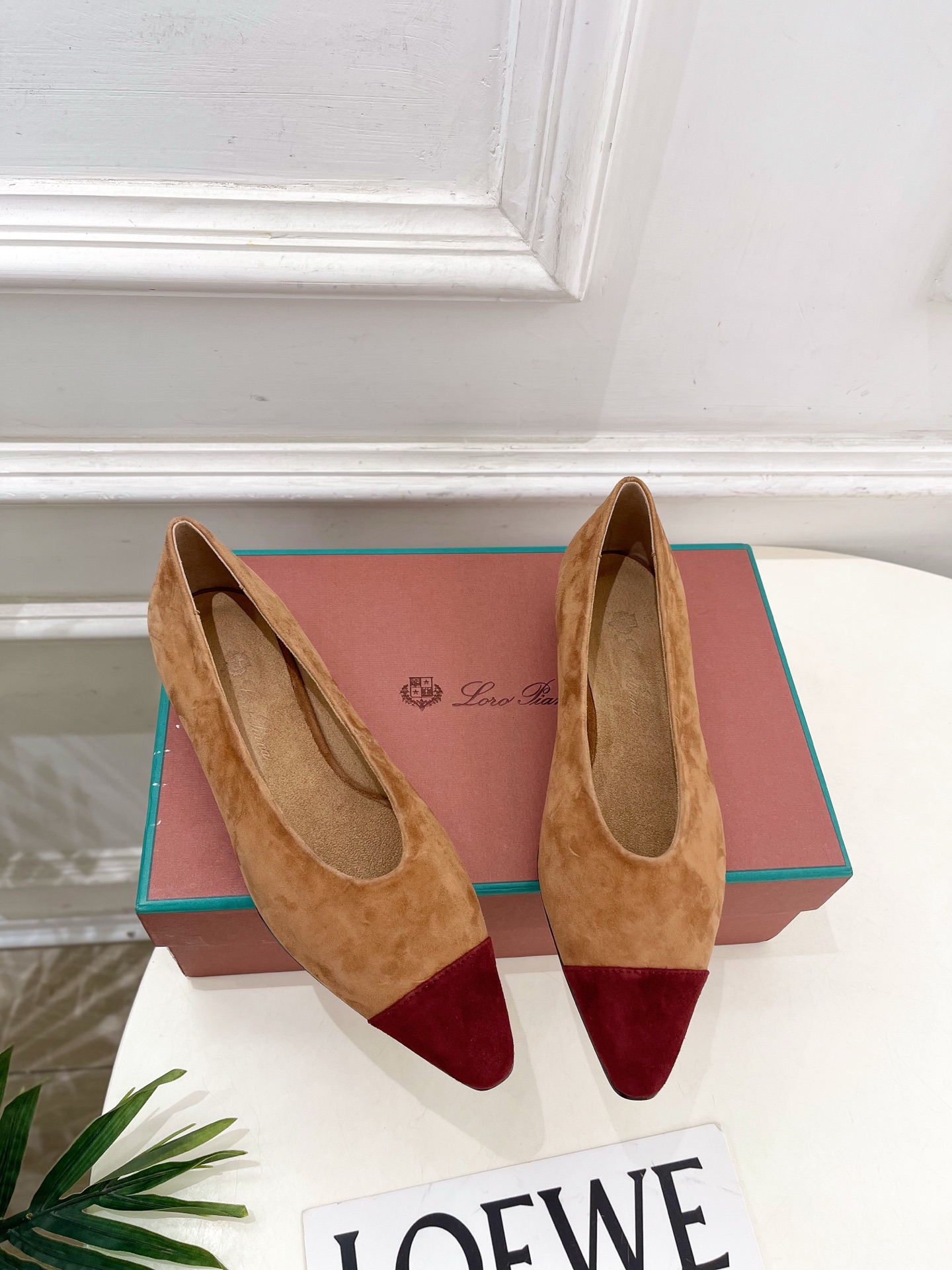 Loro Piana 乐悠翩雅 代购级别⚠️2025秋冬新品 Rebecca拼色平底芭蓄舞鞋 —————