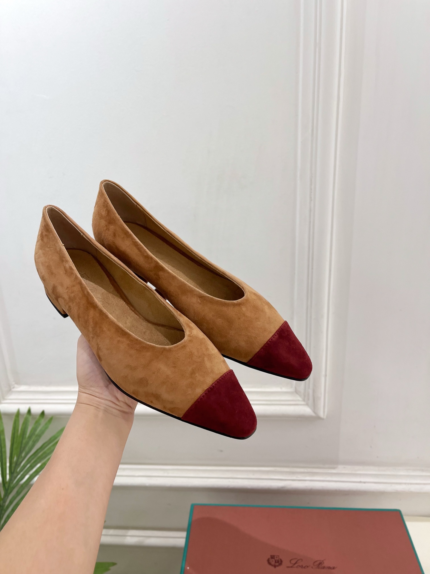Loro Piana 乐悠翩雅 代购级别⚠️2025秋冬新品 Rebecca拼色平底芭蓄舞鞋 —————