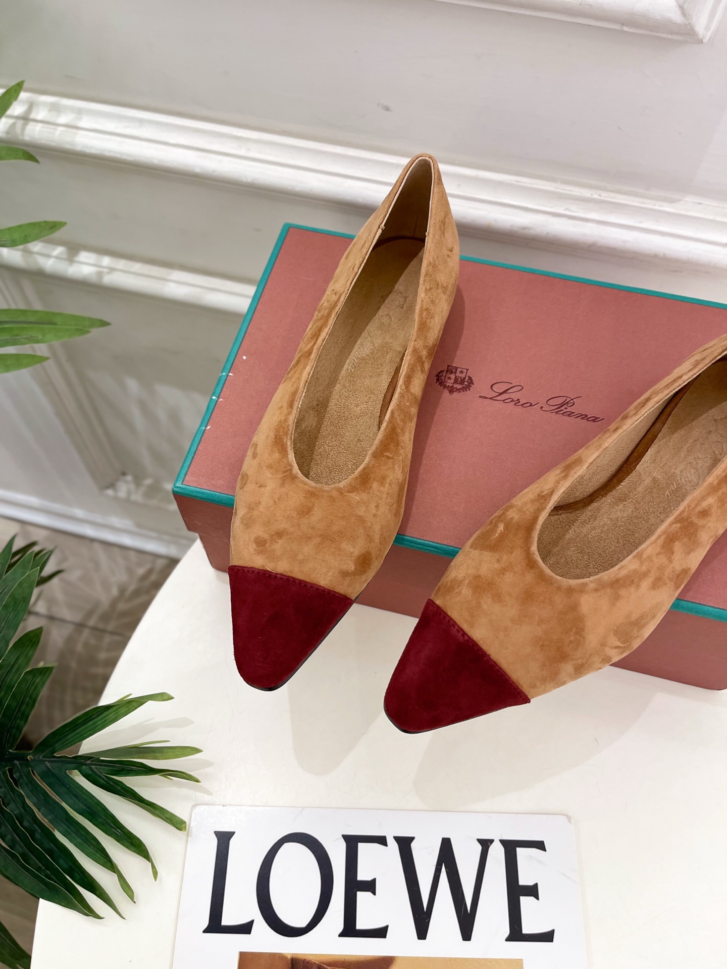 Loro Piana 乐悠翩雅 代购级别⚠️2025秋冬新品 Rebecca拼色平底芭蓄舞鞋 —————