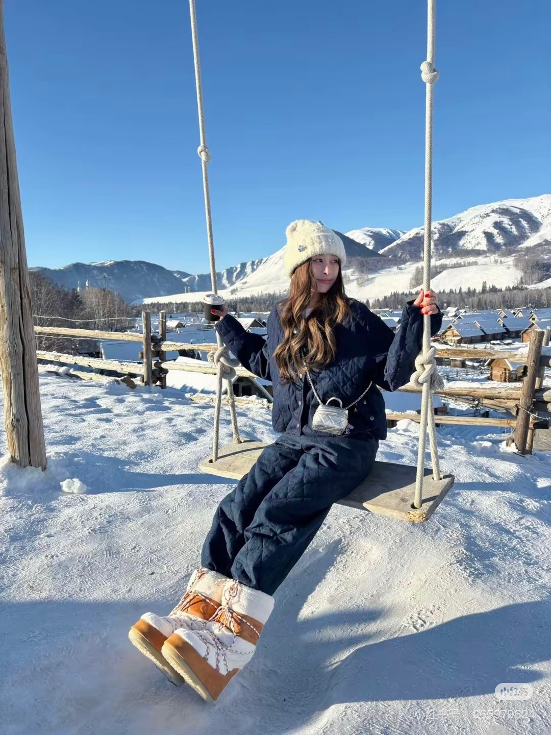 NO:533786,Presentation of footwear, snow boots, boots19860909上脚搭配示范,雪地靴,boots,Women's Shoes