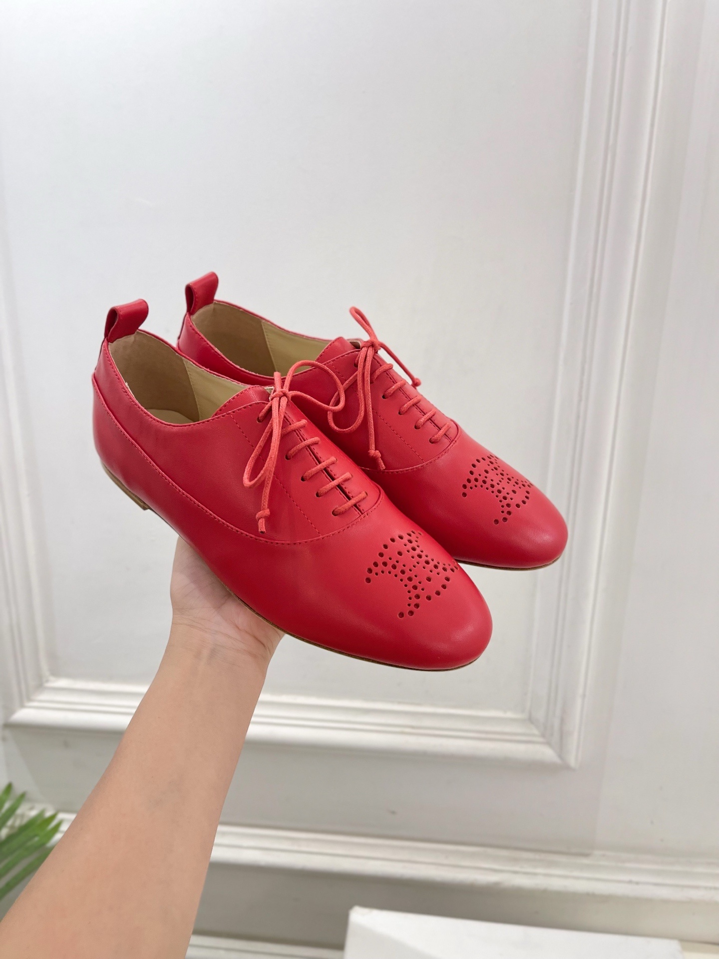 CELINE | 赛琳 25𝐬𝐬 💛2025新品 LISE TRIOMPHE镂孔标志板鞋 上新!🔜 BS