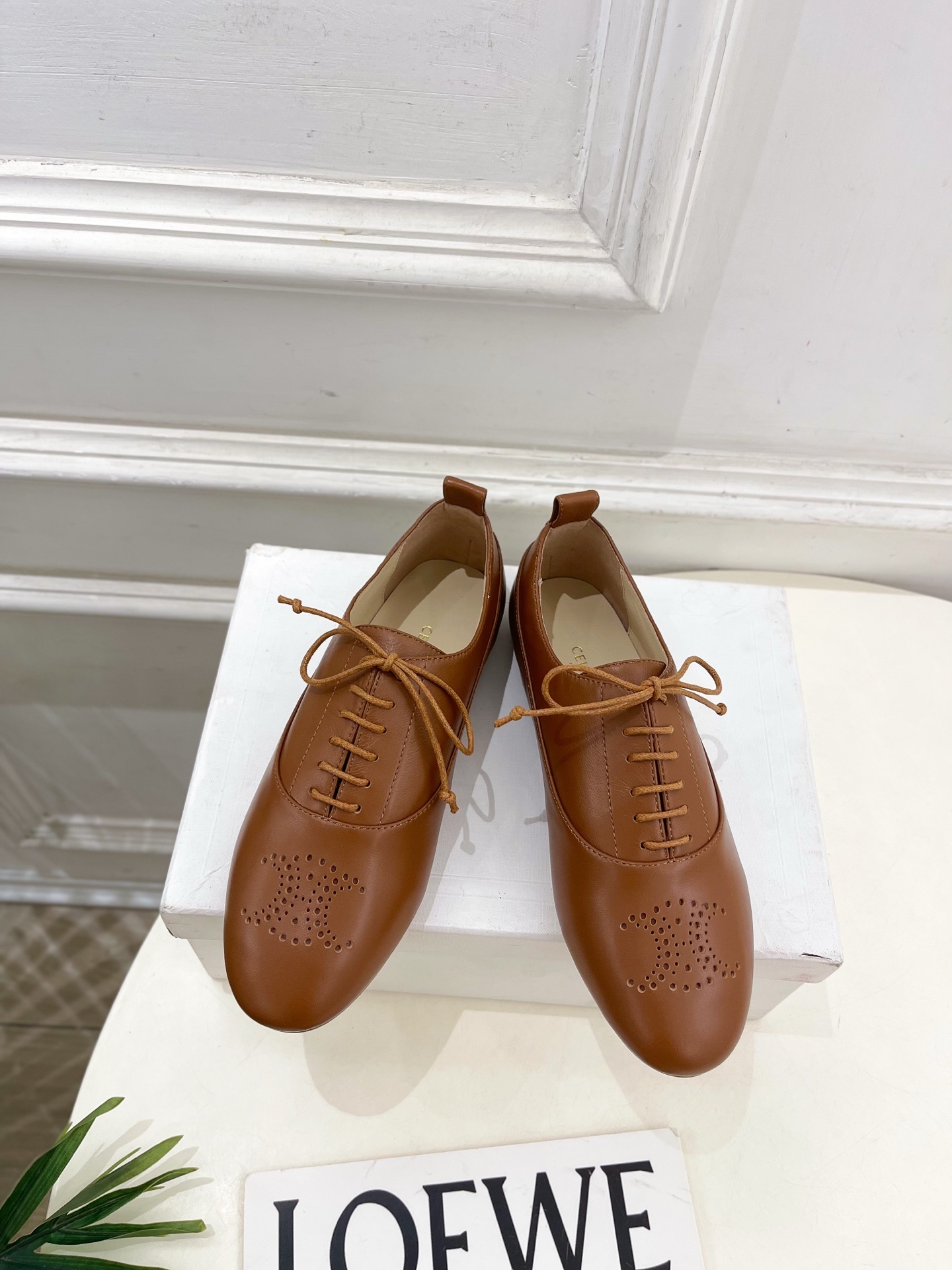 CELINE | 赛琳 25𝐬𝐬 💛2025新品 LISE TRIOMPHE镂孔标志板鞋 上新!🔜 BS