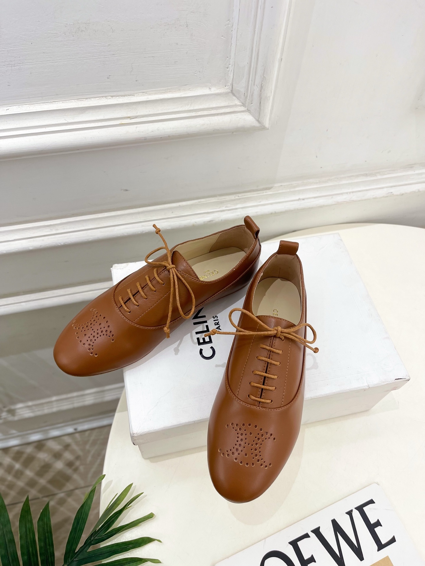 CELINE | 赛琳 25𝐬𝐬 💛2025新品 LISE TRIOMPHE镂孔标志板鞋 上新!🔜 BS