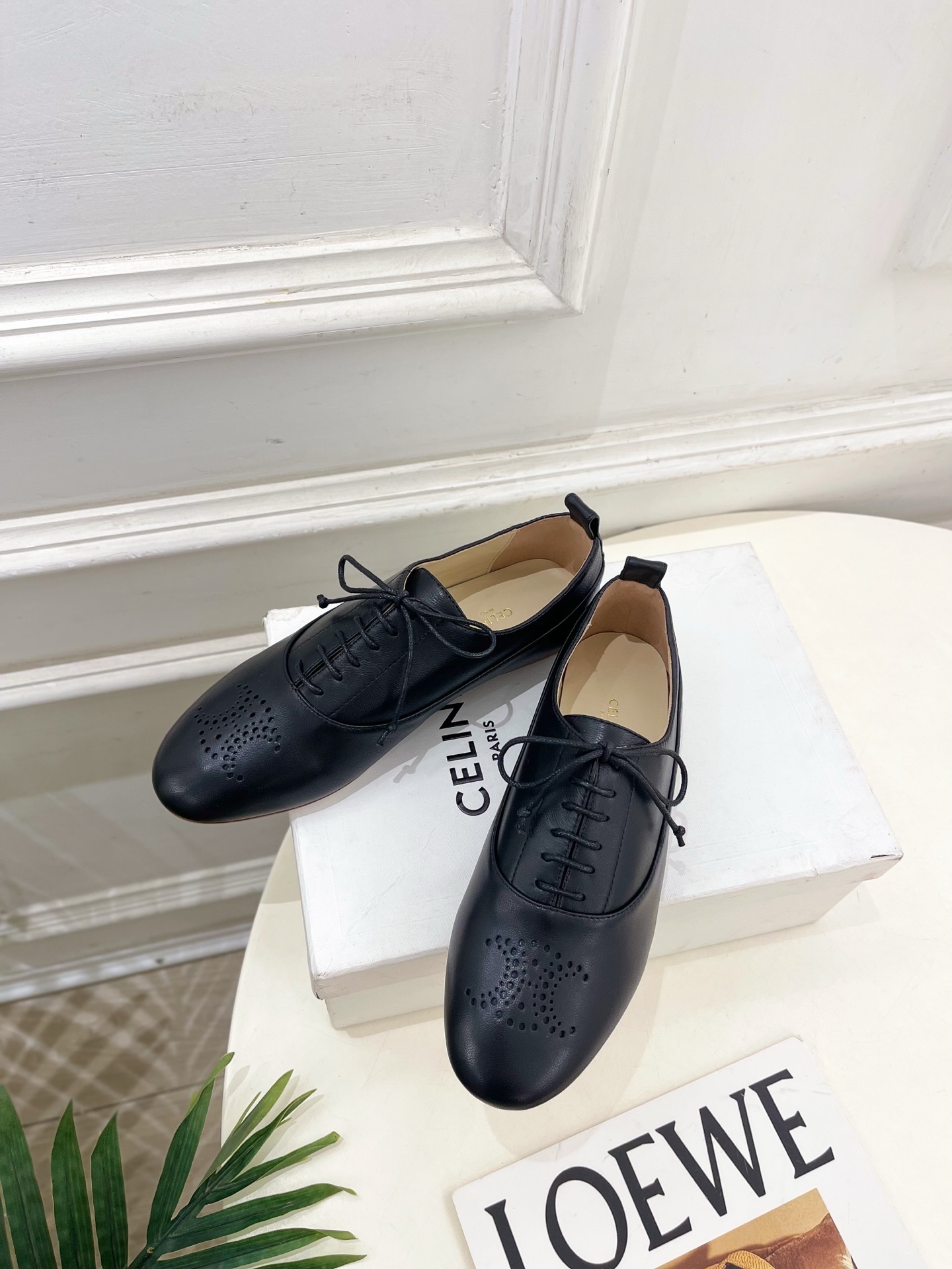 CELINE | 赛琳 25𝐬𝐬 💛2025新品 LISE TRIOMPHE镂孔标志板鞋 上新!🔜 BS