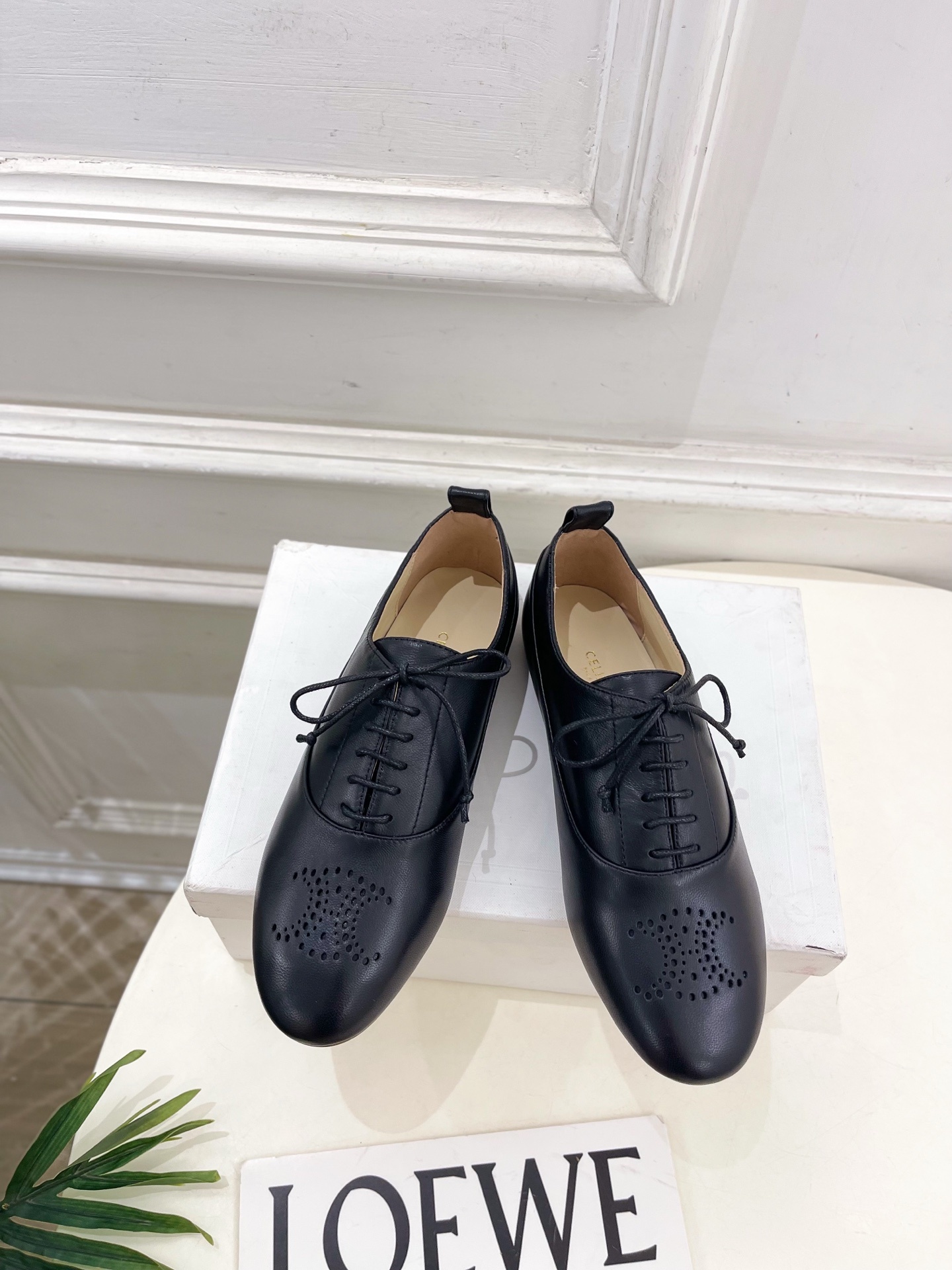 CELINE | 赛琳 25𝐬𝐬 💛2025新品 LISE TRIOMPHE镂孔标志板鞋 上新!🔜 BS