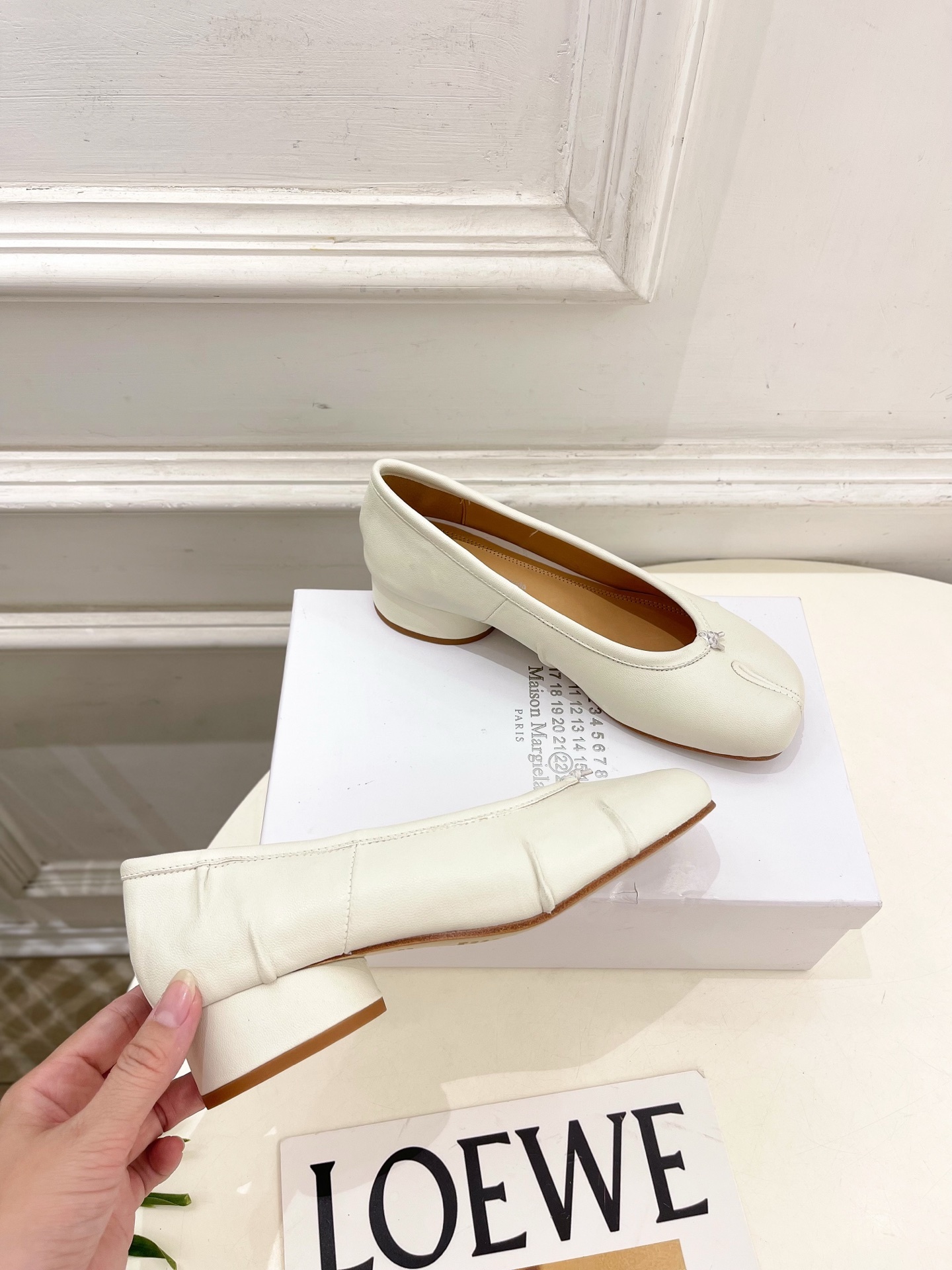 Maison Margiela· MM6马吉拉 2025新款 Tabi分趾褶皱芭蕾鞋————————MM