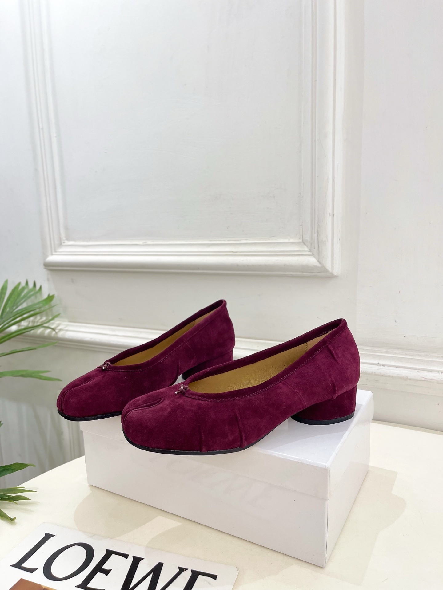 Maison Margiela· MM6马吉拉 2025新款 Tabi分趾褶皱芭蕾鞋————————MM