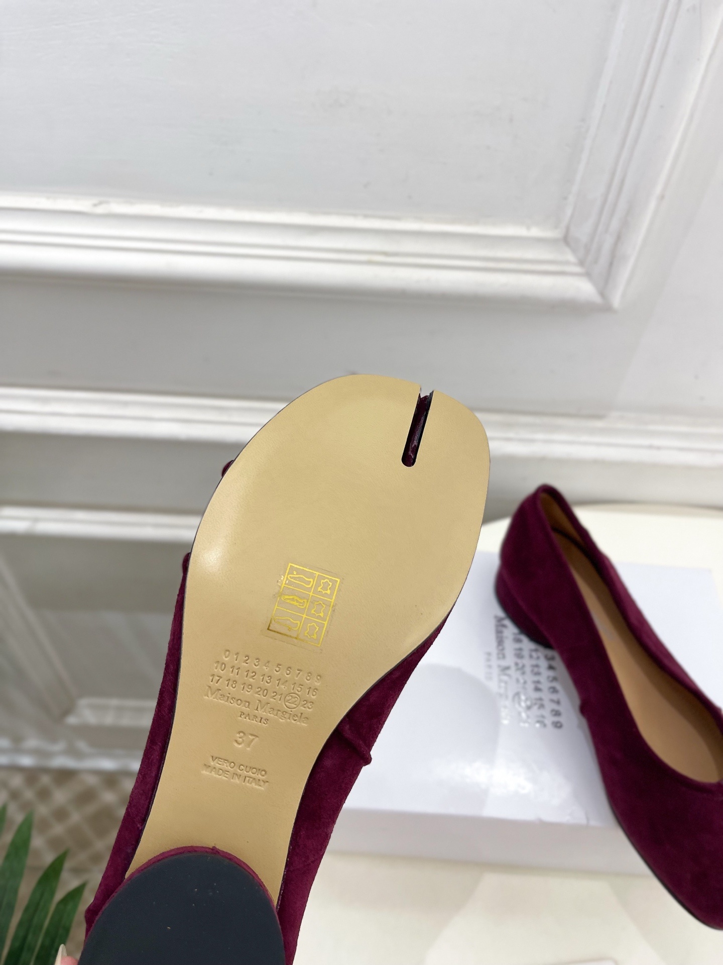 Maison Margiela· MM6马吉拉 2025新款 Tabi分趾褶皱芭蕾鞋————————MM