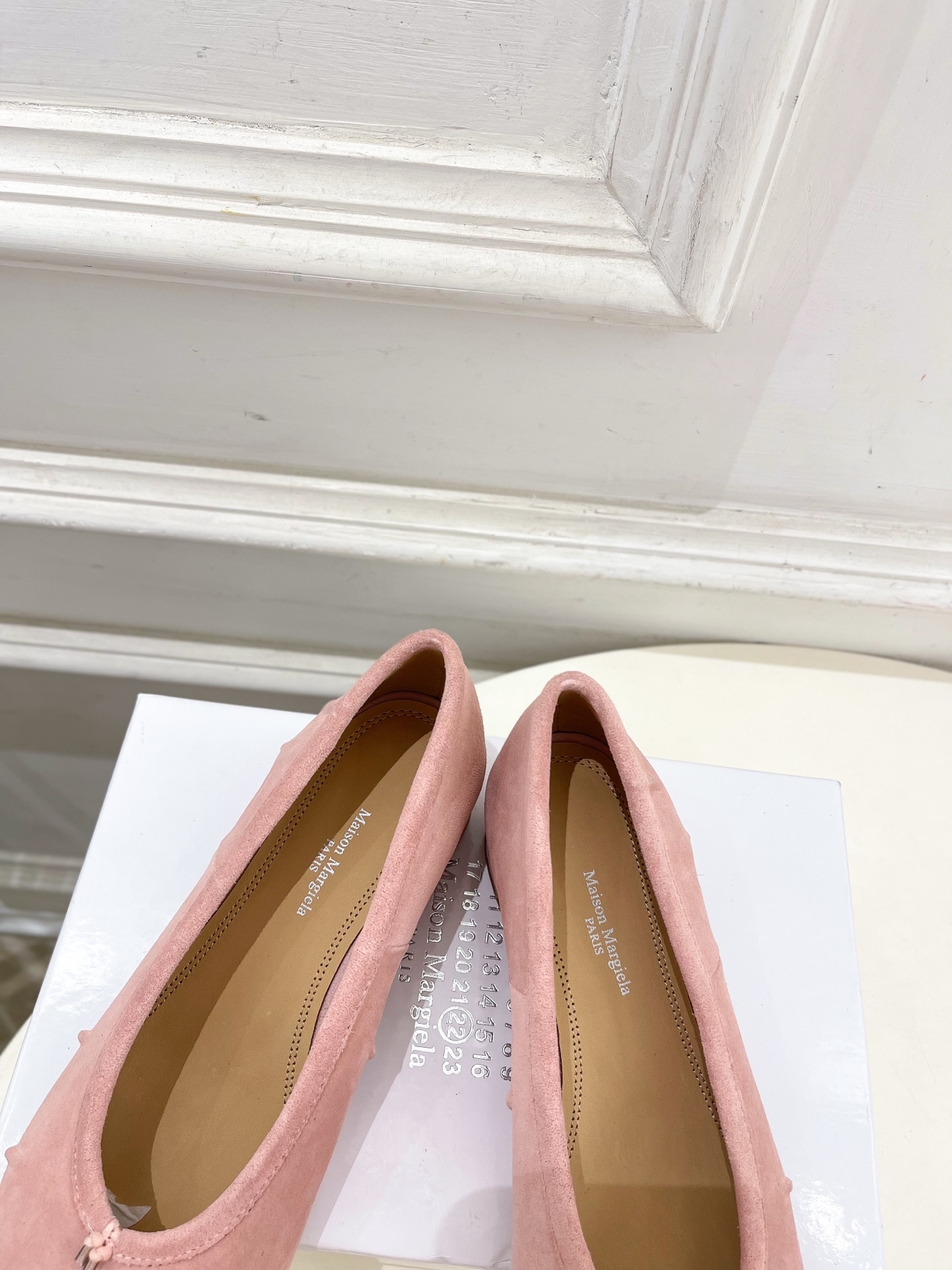 Maison Margiela· MM6马吉拉 2025新款 Tabi分趾褶皱芭蕾鞋————————MM
