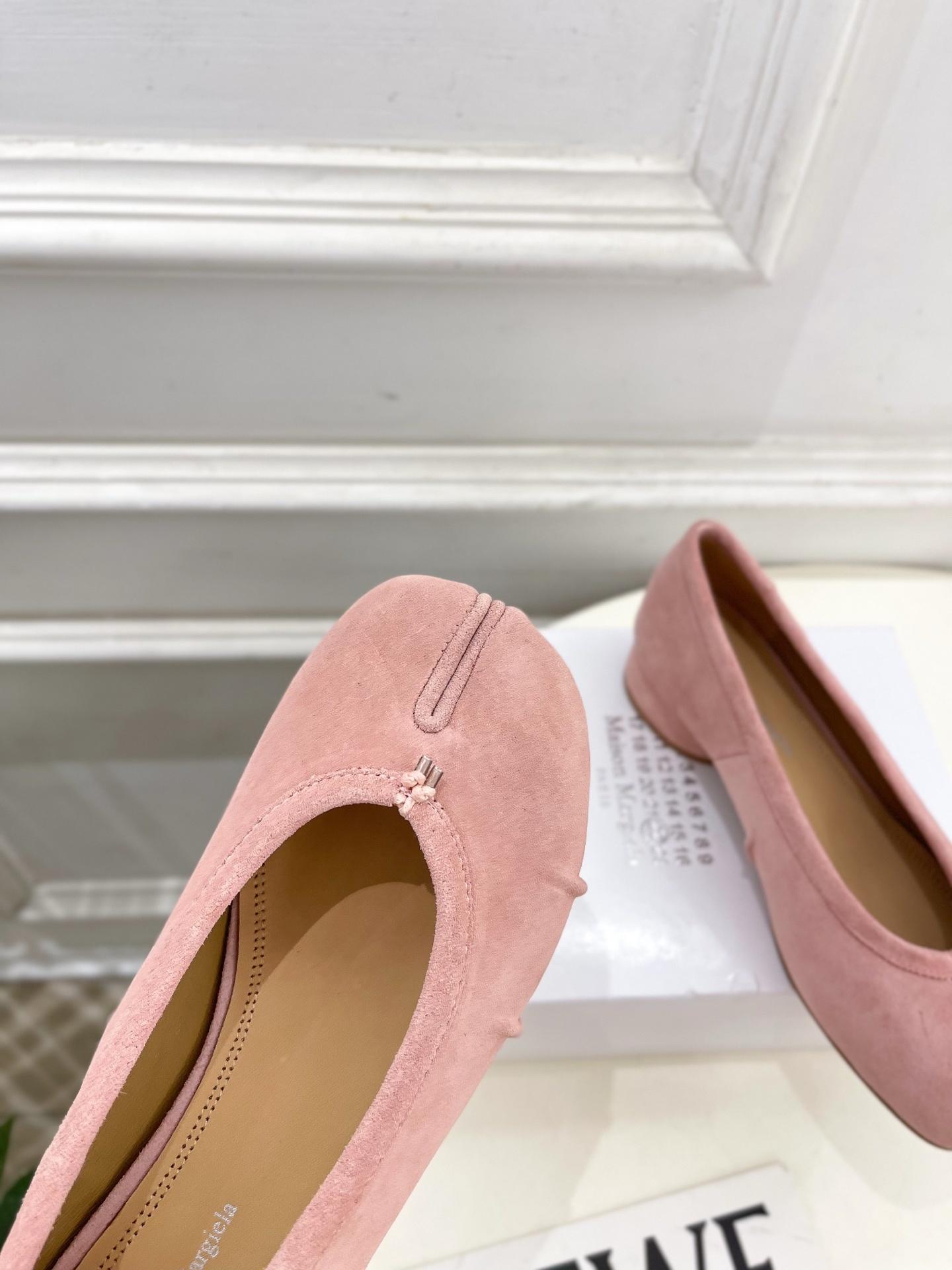Maison Margiela· MM6马吉拉 2025新款 Tabi分趾褶皱芭蕾鞋————————MM