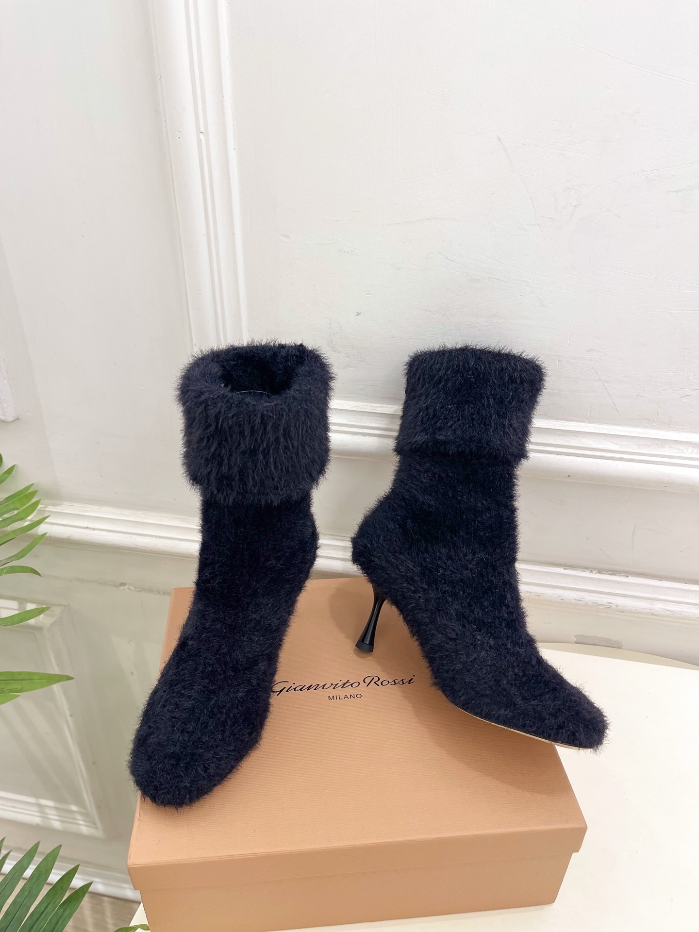 Gianvito Rossi|吉安维托·罗西 25𝐬𝐬2025秋冬新品 针织毛高跟袜子靴 火爆上新!这鞋