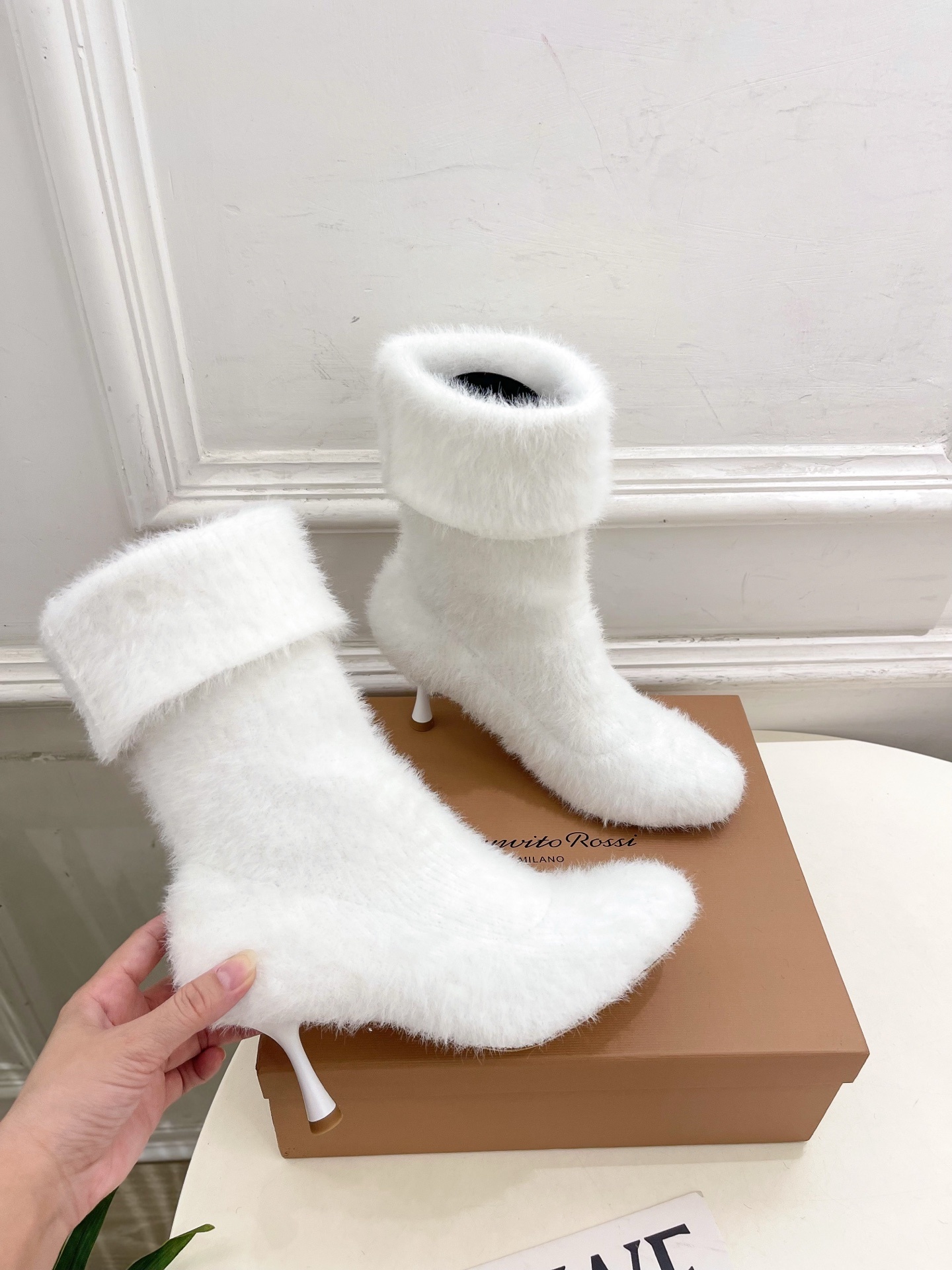 Gianvito Rossi|吉安维托·罗西 25𝐬𝐬2025秋冬新品 针织毛高跟袜子靴 火爆上新!这鞋