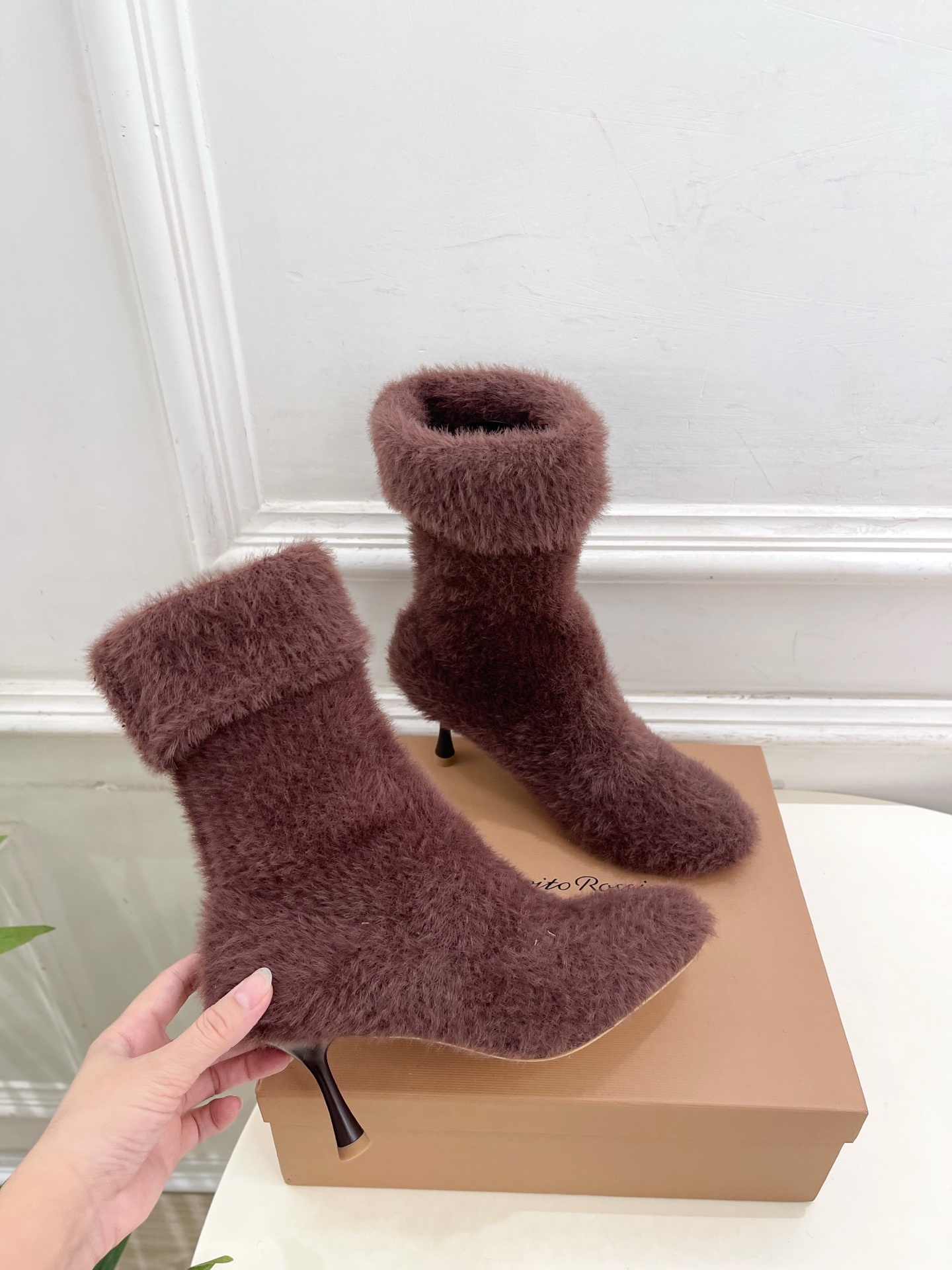 Gianvito Rossi|吉安维托·罗西 25𝐬𝐬2025秋冬新品 针织毛高跟袜子靴 火爆上新!这鞋
