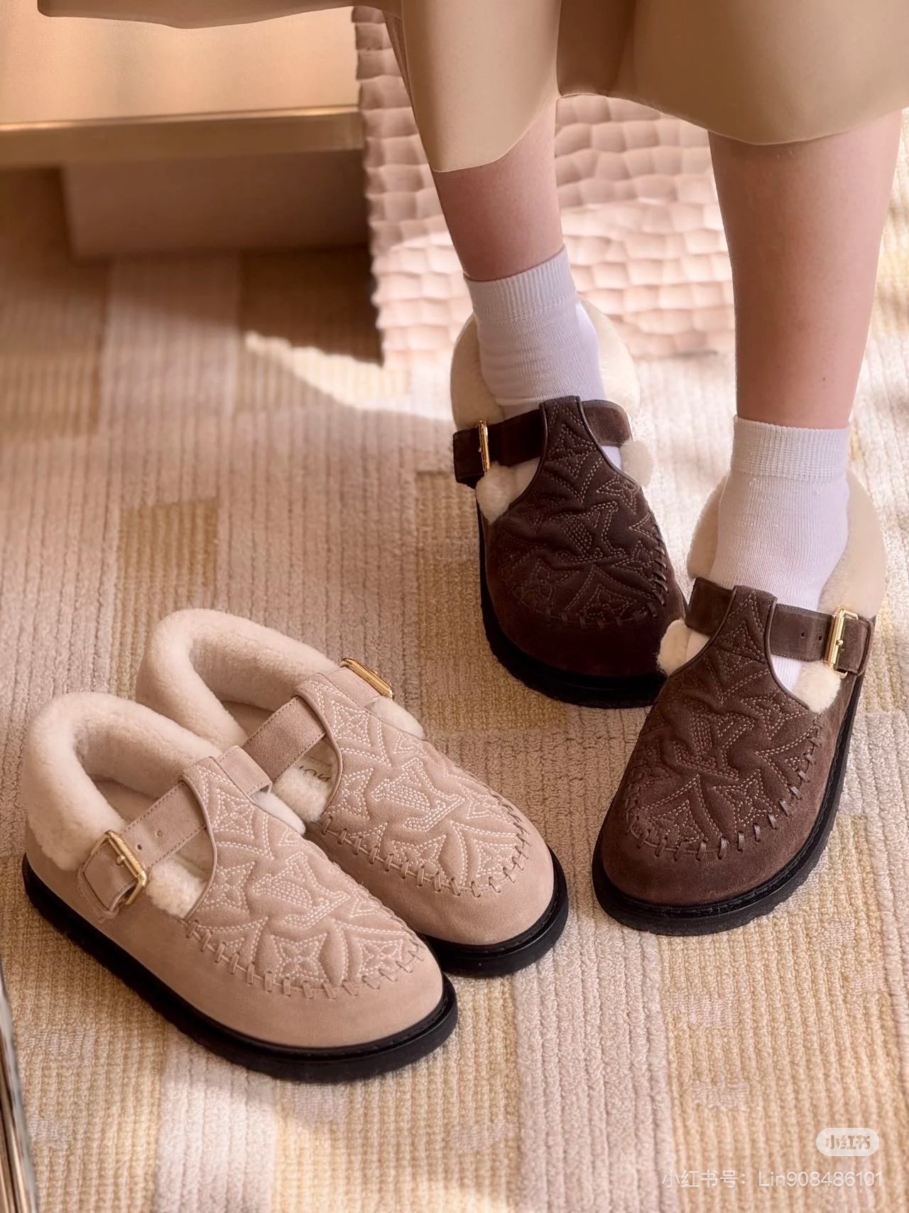 NO:559314,Real photos of authentic products from the counter, loafers, woolen shoes, loafers19860909专柜正品实拍,乐福鞋毛毛鞋,loafers,Women's Shoes