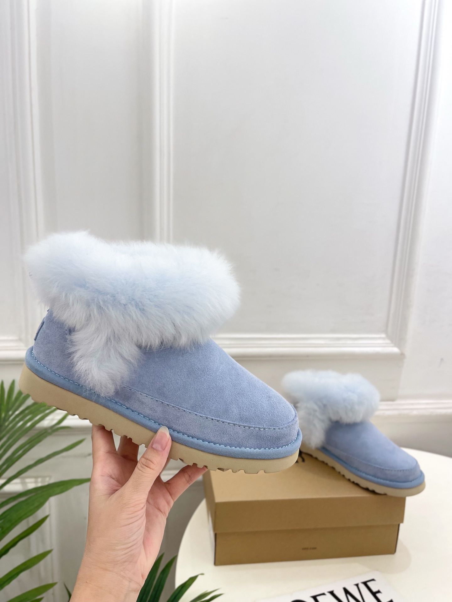 UGG Women's Classic Short Fashion Boot Warm Winter Snow Boots - Light Blue 5 i1760728963634 950 0 3