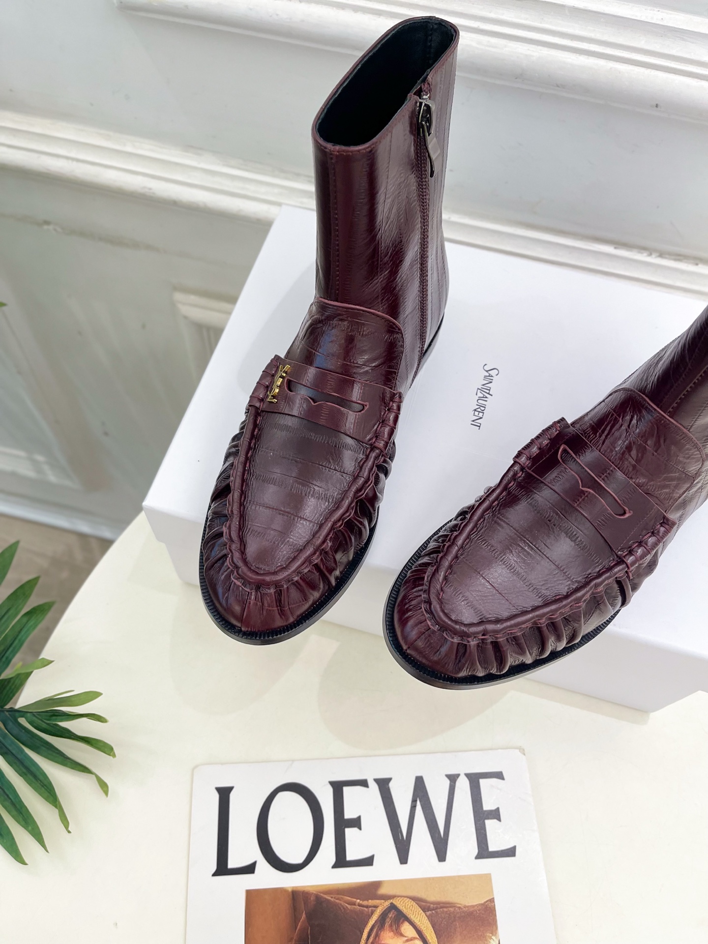 Yves Saint Laurent Wrinkled Loafer Boots - Autumn/Winter 2025 Collection 7 i1760729557800 38 0 5