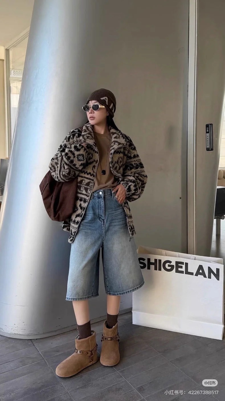 NO:578406,Foot matching demonstration, snow boots, boots19860909上脚搭配示范,雪地靴,boots,Women's Shoes