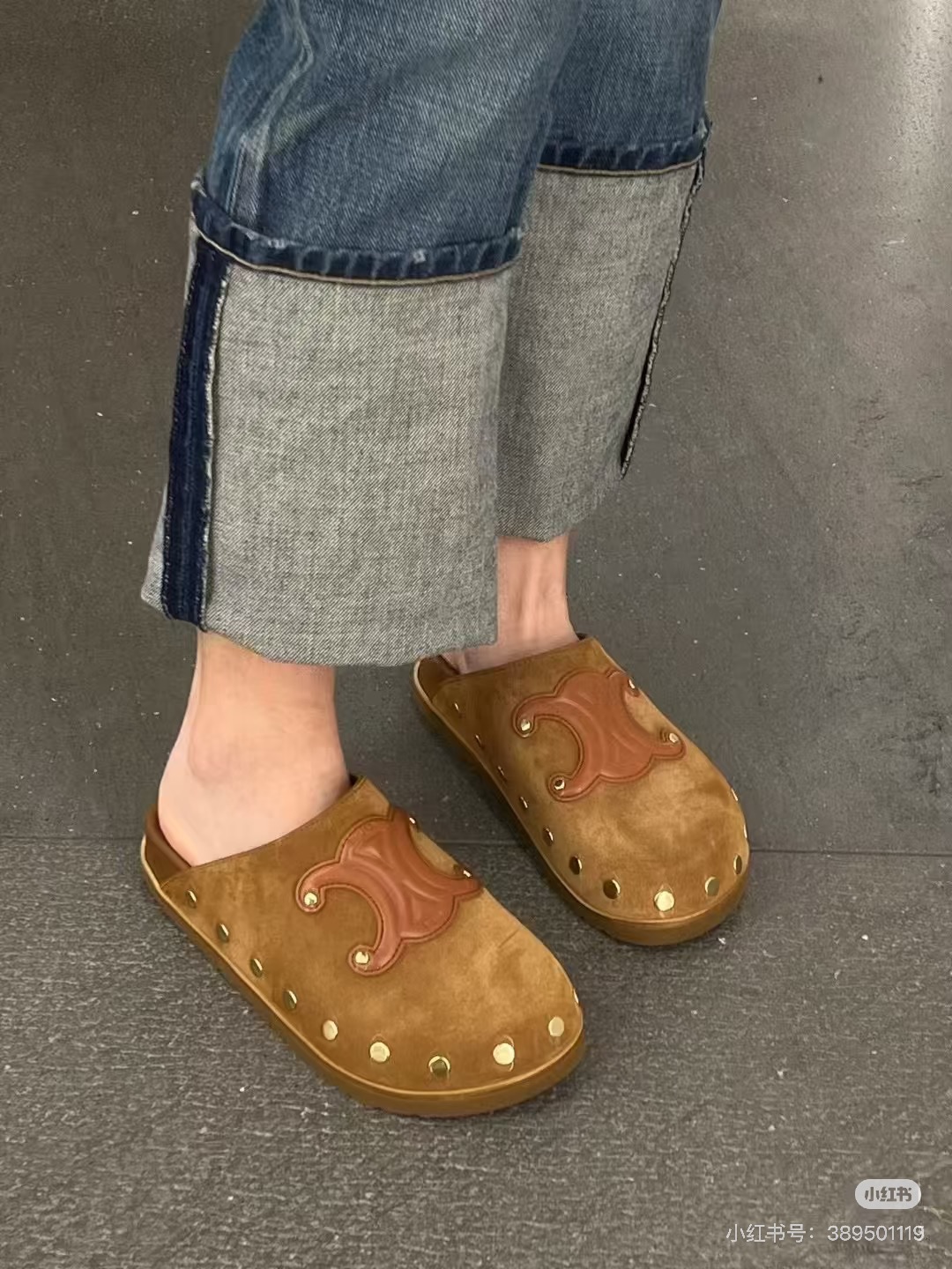 NO:613926,Upper and foot matching demonstration, half drag19860909上脚搭配示范,半拖,Women's Shoes