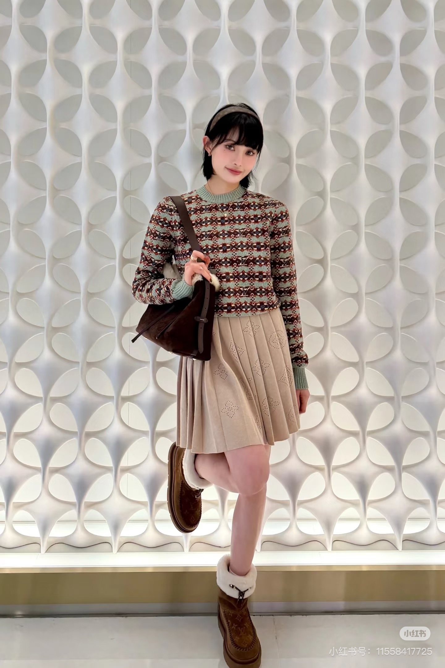 NO:617082,Foot matching demonstration, snow boots, boots19860909上脚搭配示范,雪地靴,boots,Women's Shoes