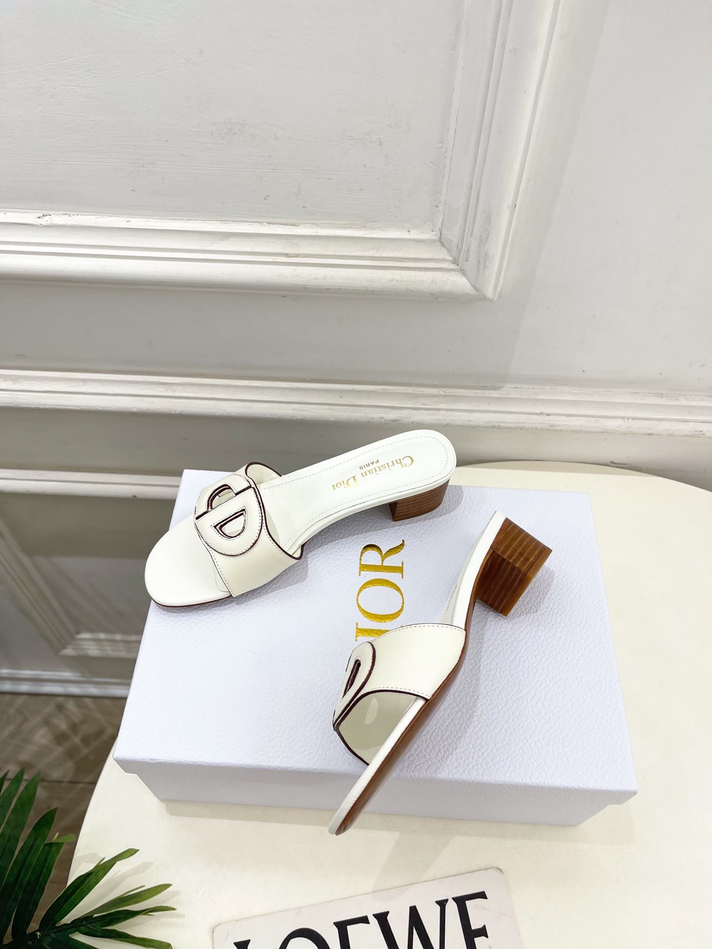 Dior | 迪奥 26𝐬𝐬 🧡💚2026春夏新品 顶级版本⚠️专柜主打新款CD镂空平底 粗跟拖鞋 硬货