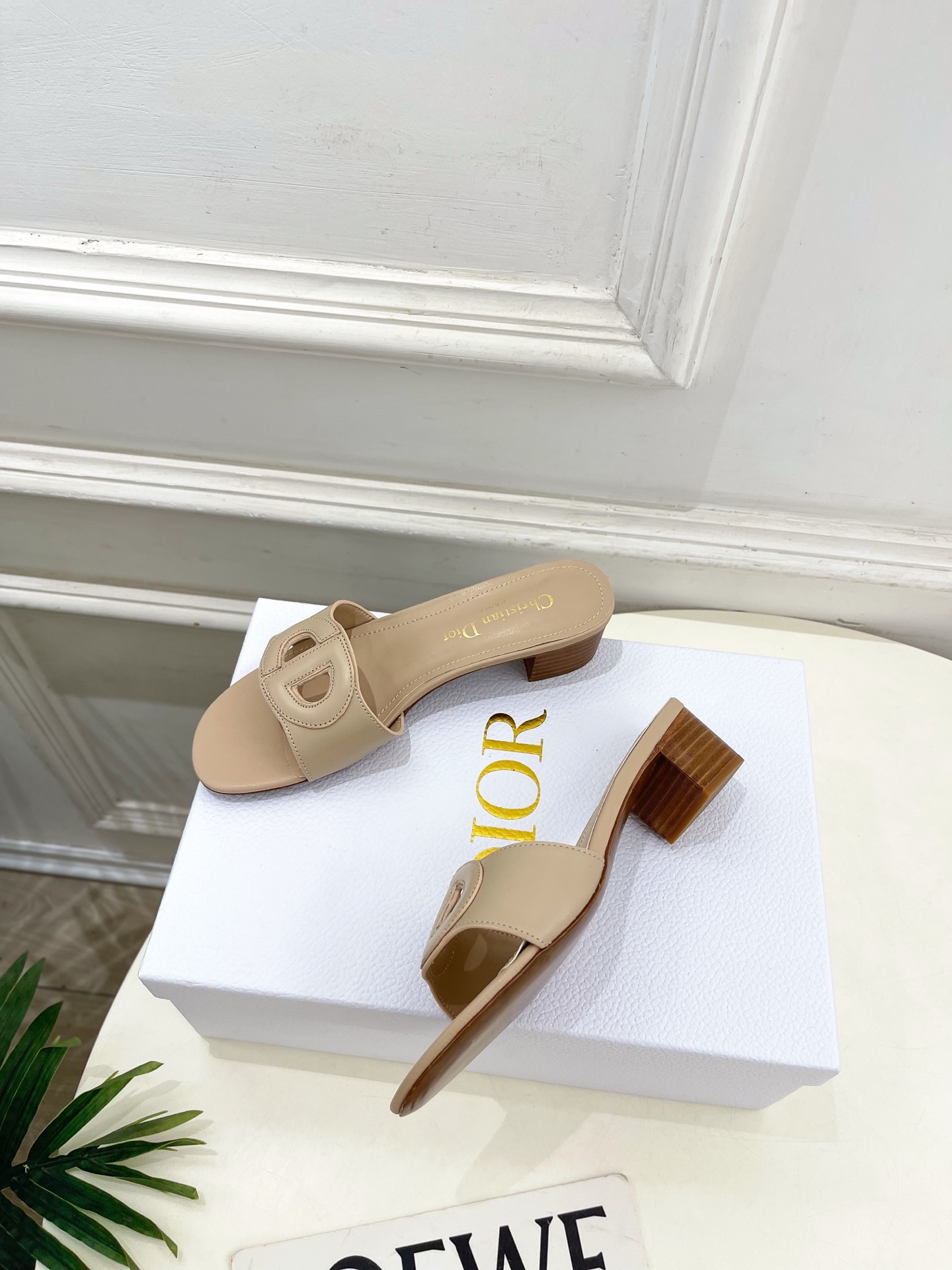 Dior | 迪奥 26𝐬𝐬 🧡💚2026春夏新品 顶级版本⚠️专柜主打新款CD镂空平底 粗跟拖鞋 硬货