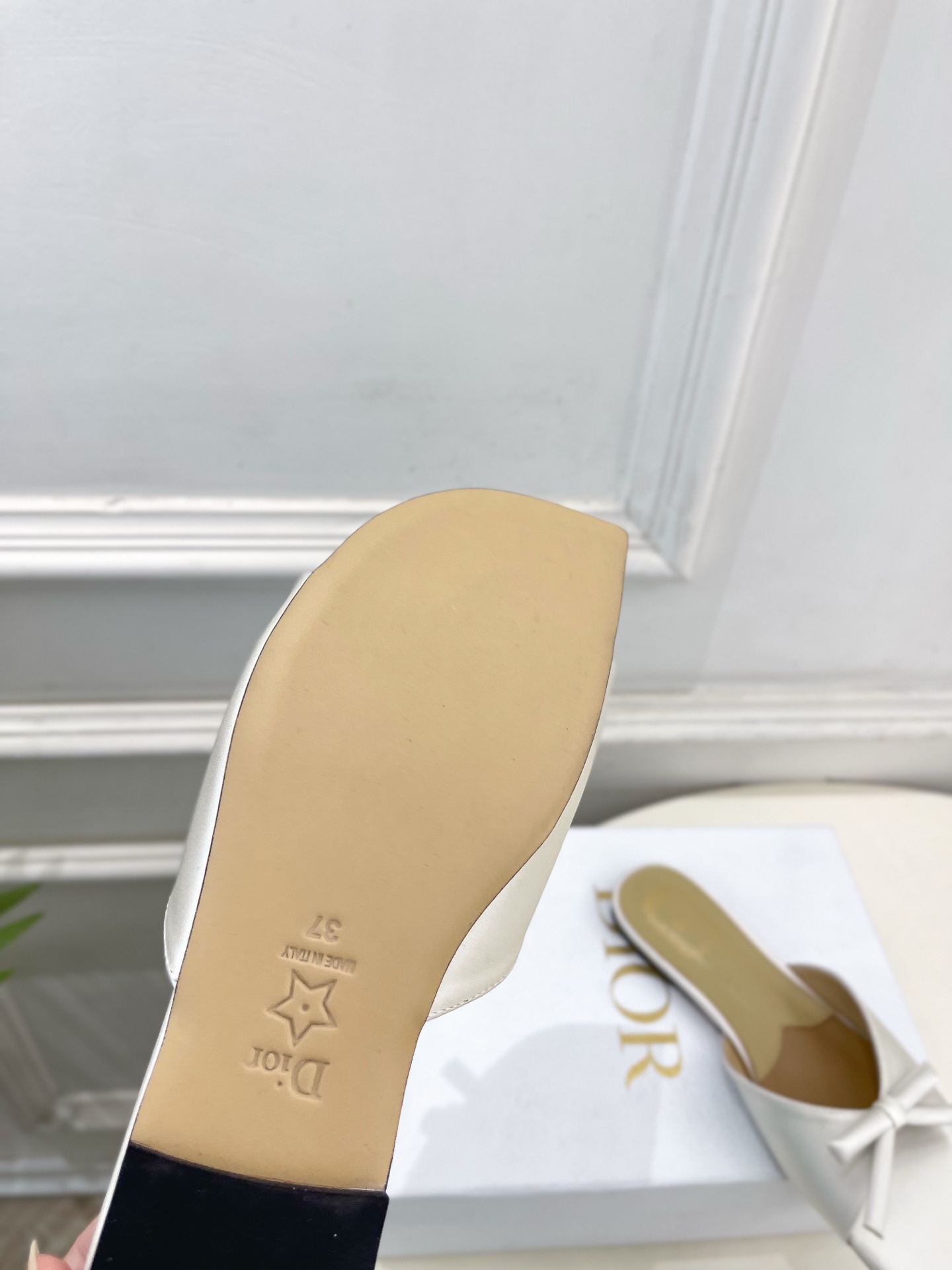 Dior |  迪奥  26𝐬𝐬 🧡💚2026春夏新品 顶级版本⚠️专柜主打新款 CD蝴蝶结鱼嘴平底拖鞋